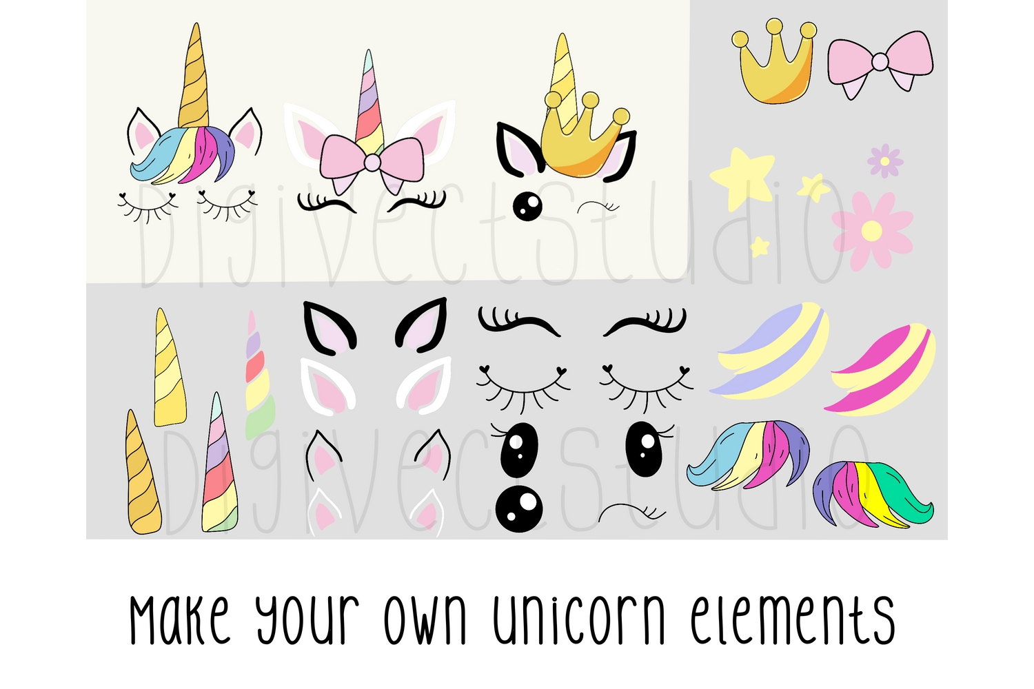 Download Create your own unicorn - PNG - SVG