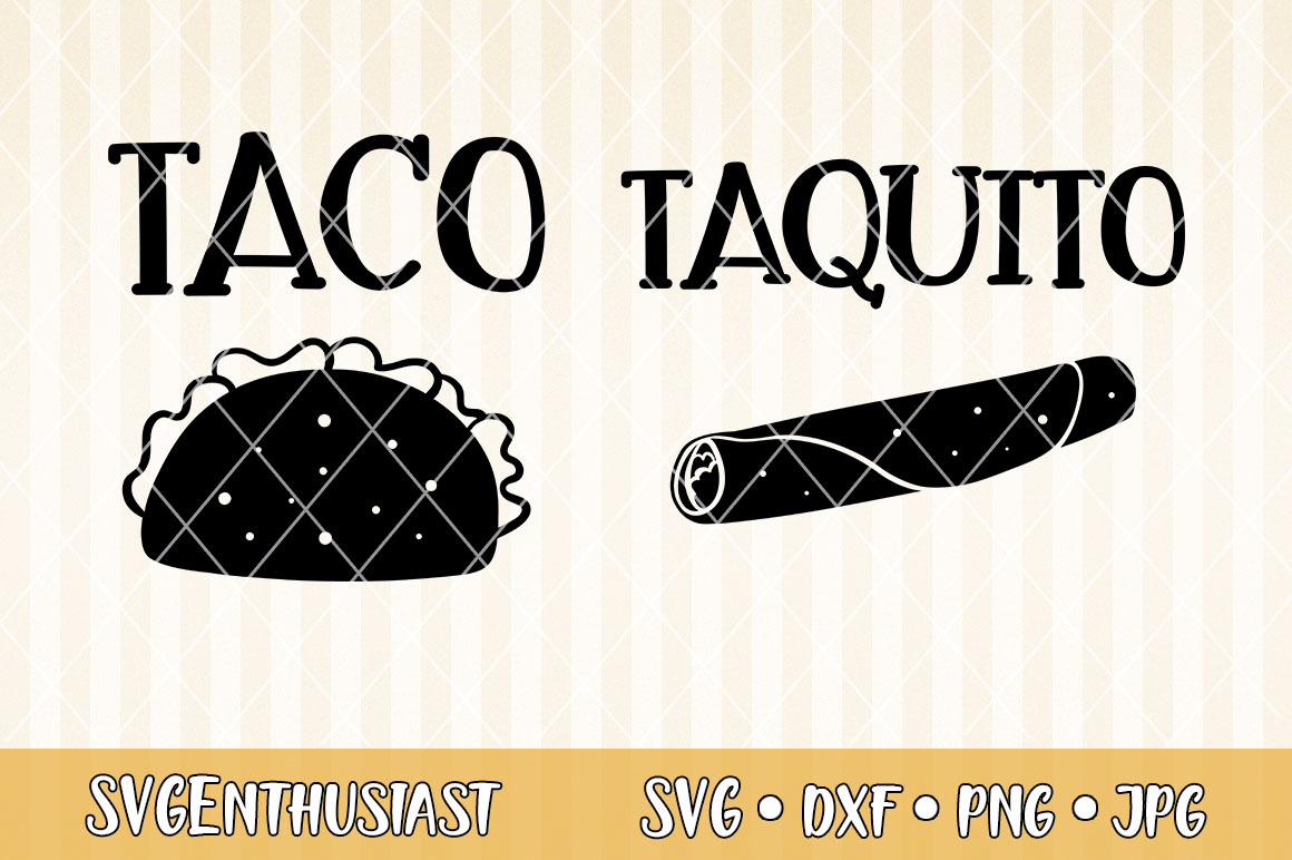 Taco taquito SVG cut file