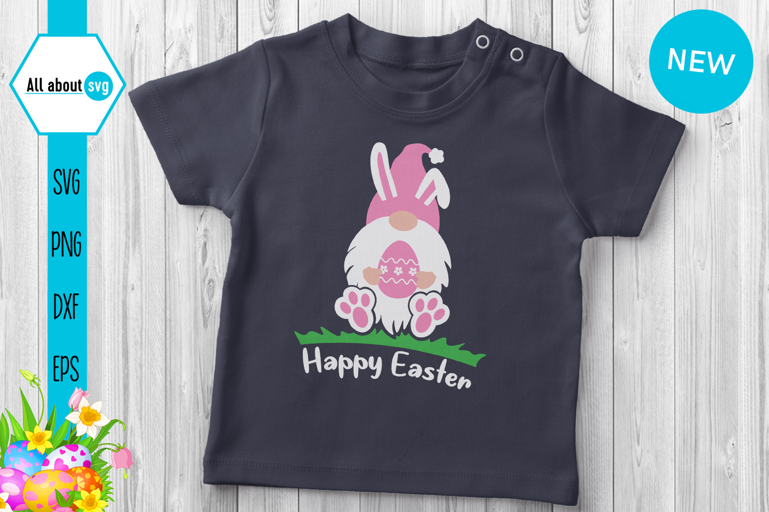 Download Easter Bunny Gnome Pink Svg