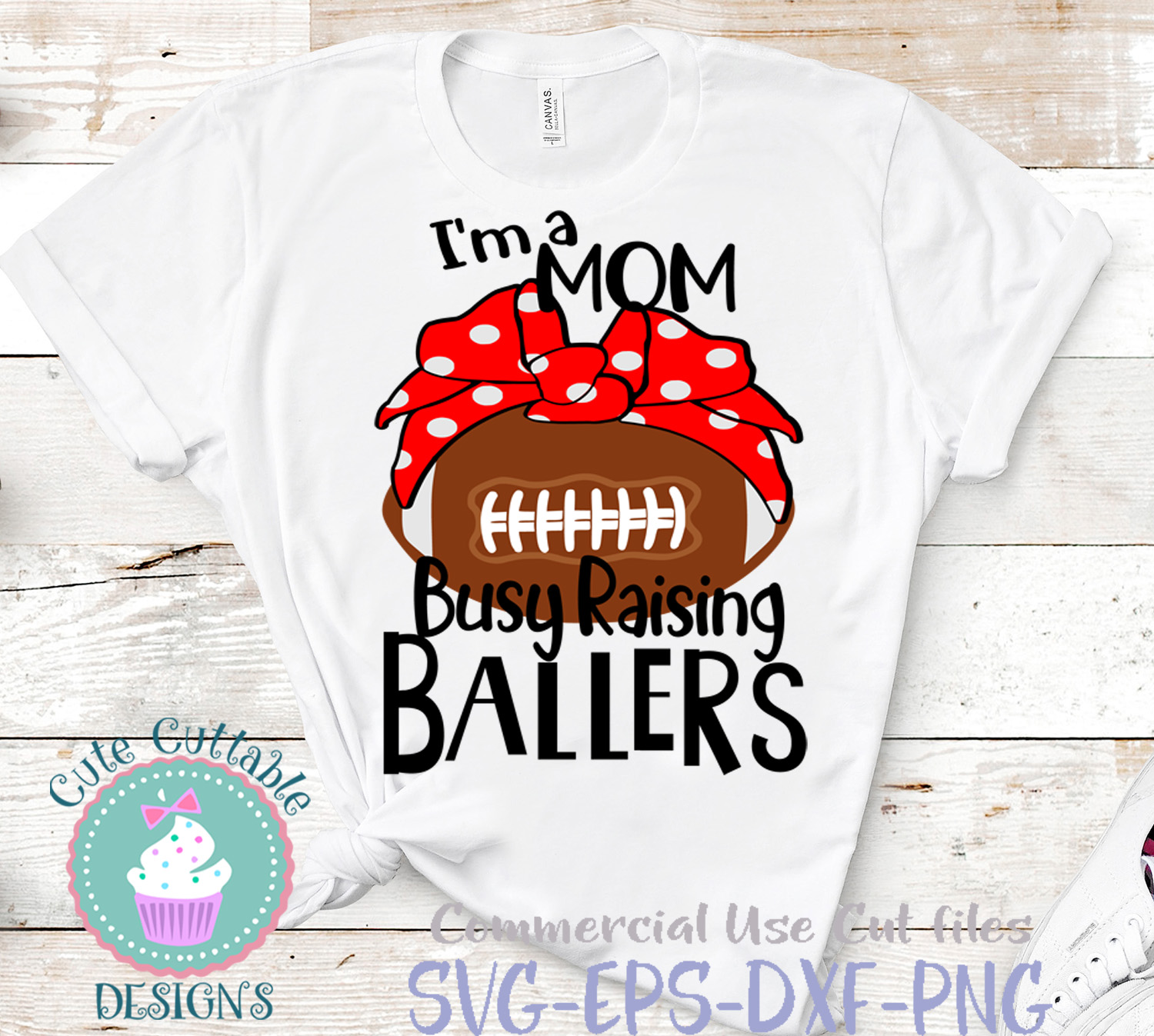 Busy Raising Ballers Svg cut file Football svg, EPS DXF (305705) | SVGs ...