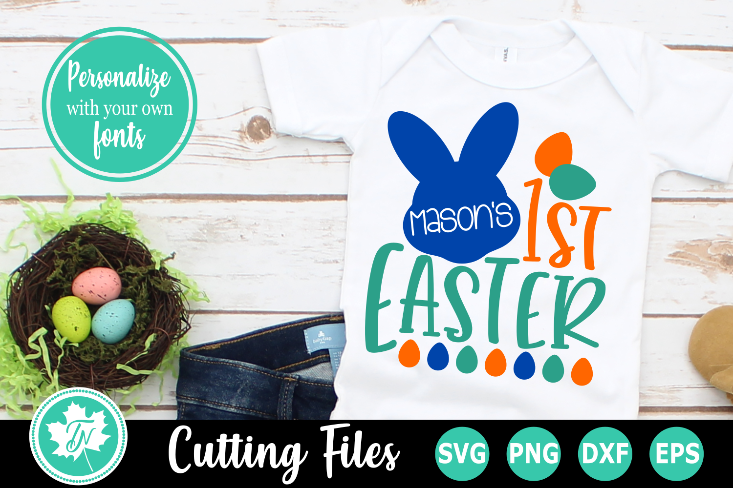 Download Personalized 1st Easter - An Easter SVG Cut File