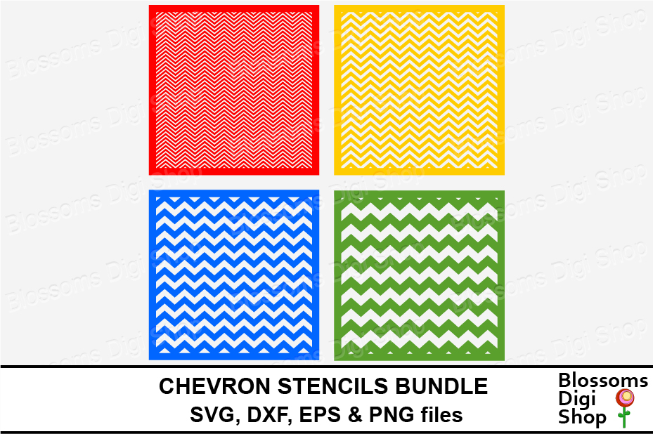 Chevron Stencils Bundle (387331) | Cut Files | Design Bundles