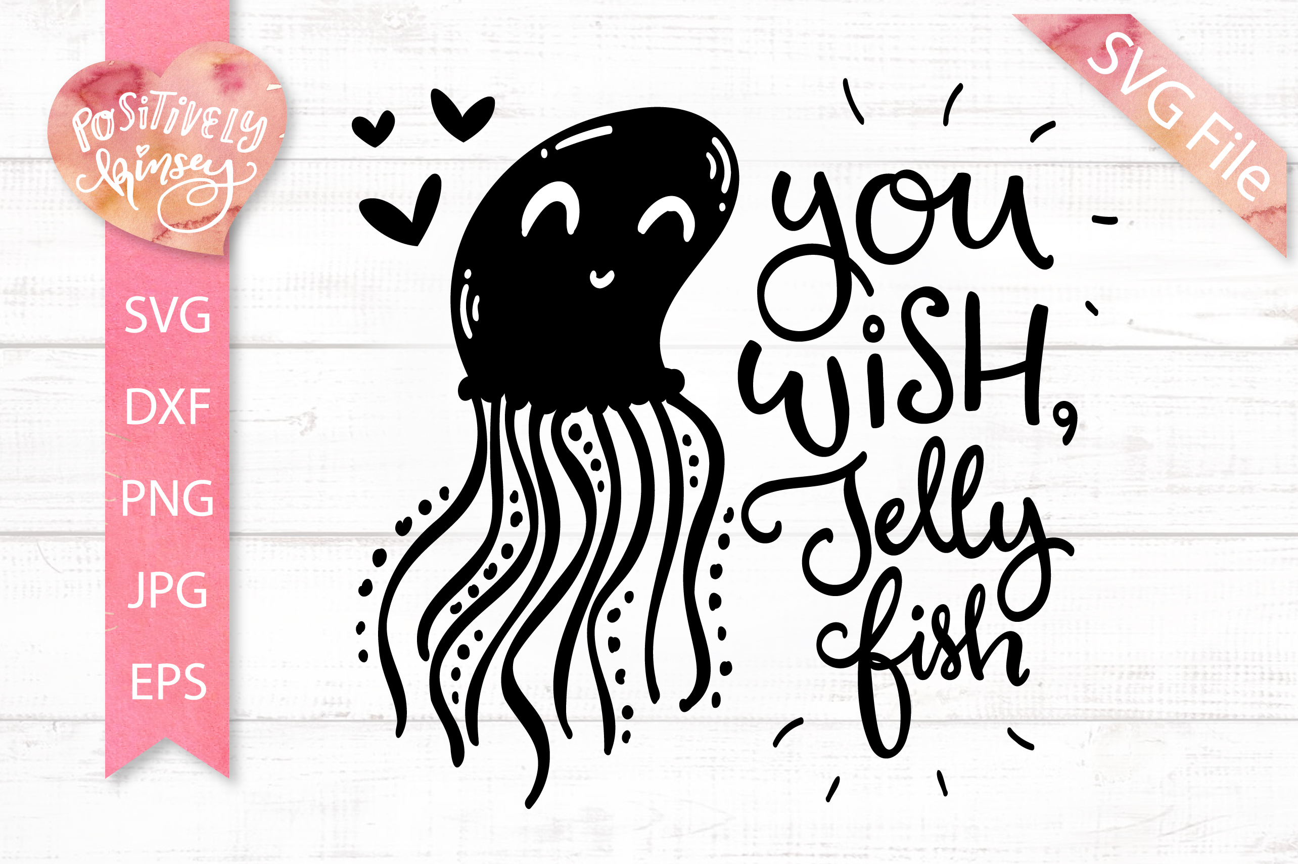 Cute Kids SVG, You Wish Jellyfish SVG, Summer SVG Files