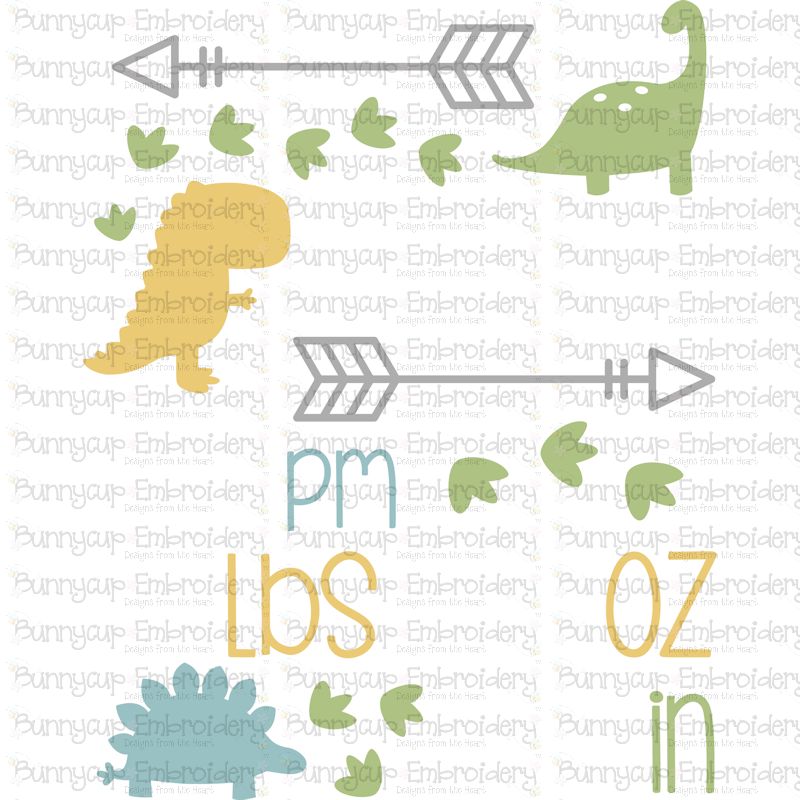 Download Dinosaur Birth Announcement - SVG, Clipart, Printables (293561) | Cut Files | Design Bundles