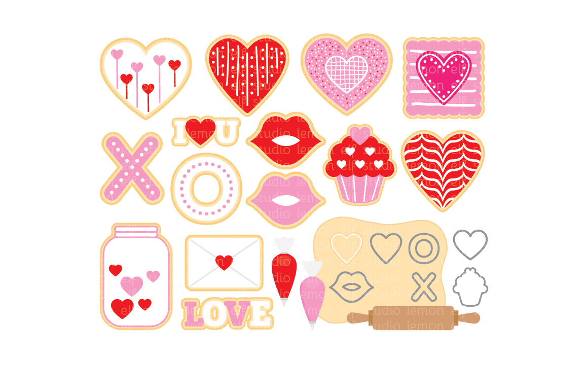 Valentine CookiesDigital Clipart (LES.CL20)