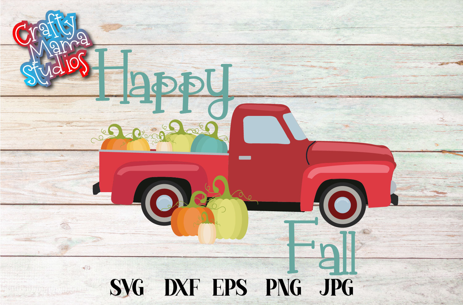 Download Happy Fall SVG Vintage Truck Sublimation, Autumn Sublimation