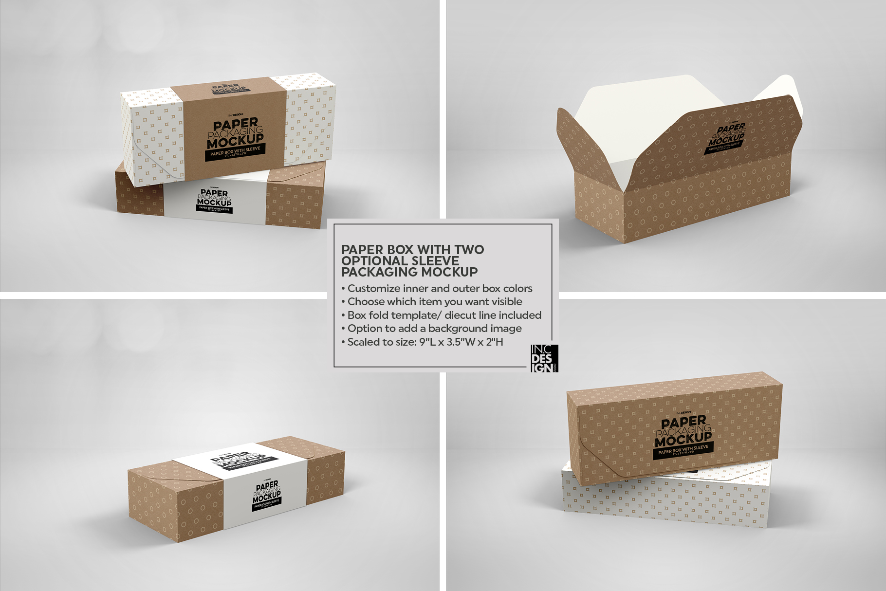Download Kraft Carton Box With Handle Mockup Frotn View Flat Carton Box Mockup Download Free And Premium