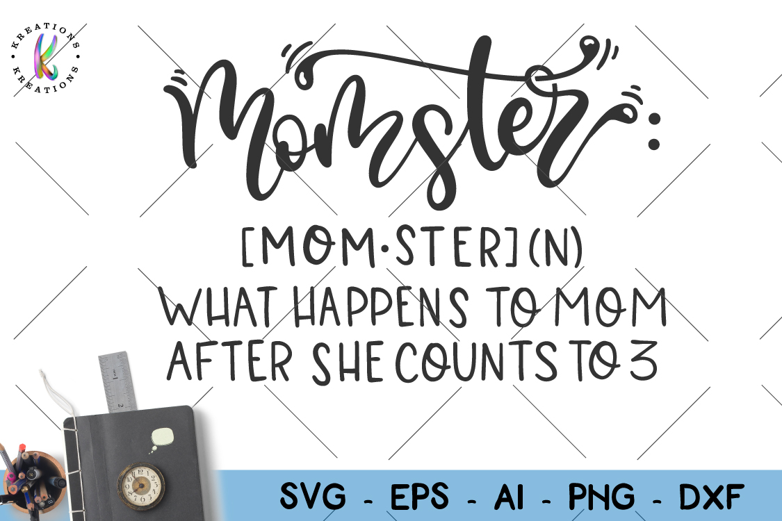 Download Mom-Momster diction svg