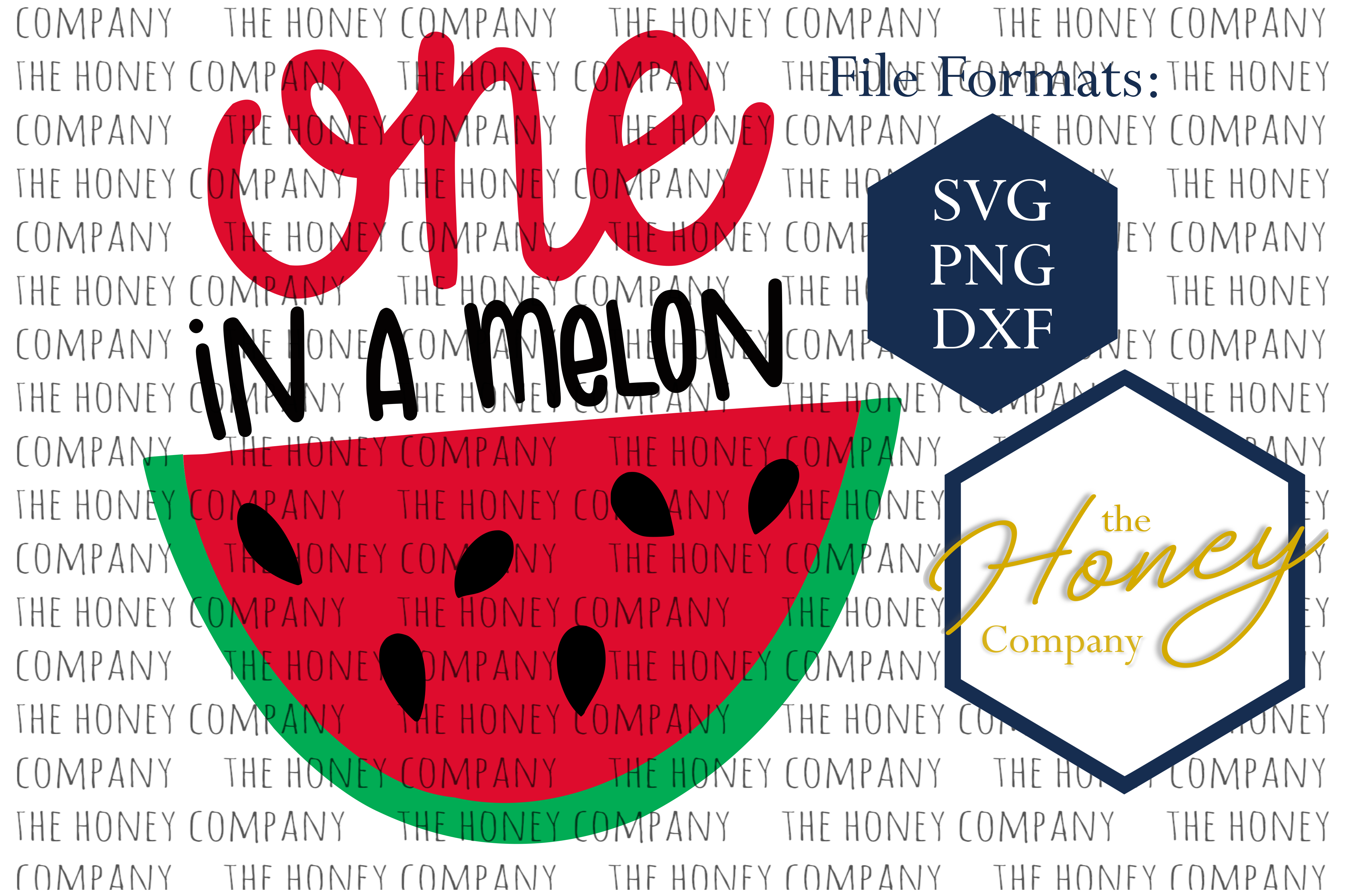 One In A Melon Svg Png Dxf First Birthday Cutting File 97894 Cut Files Design Bundles