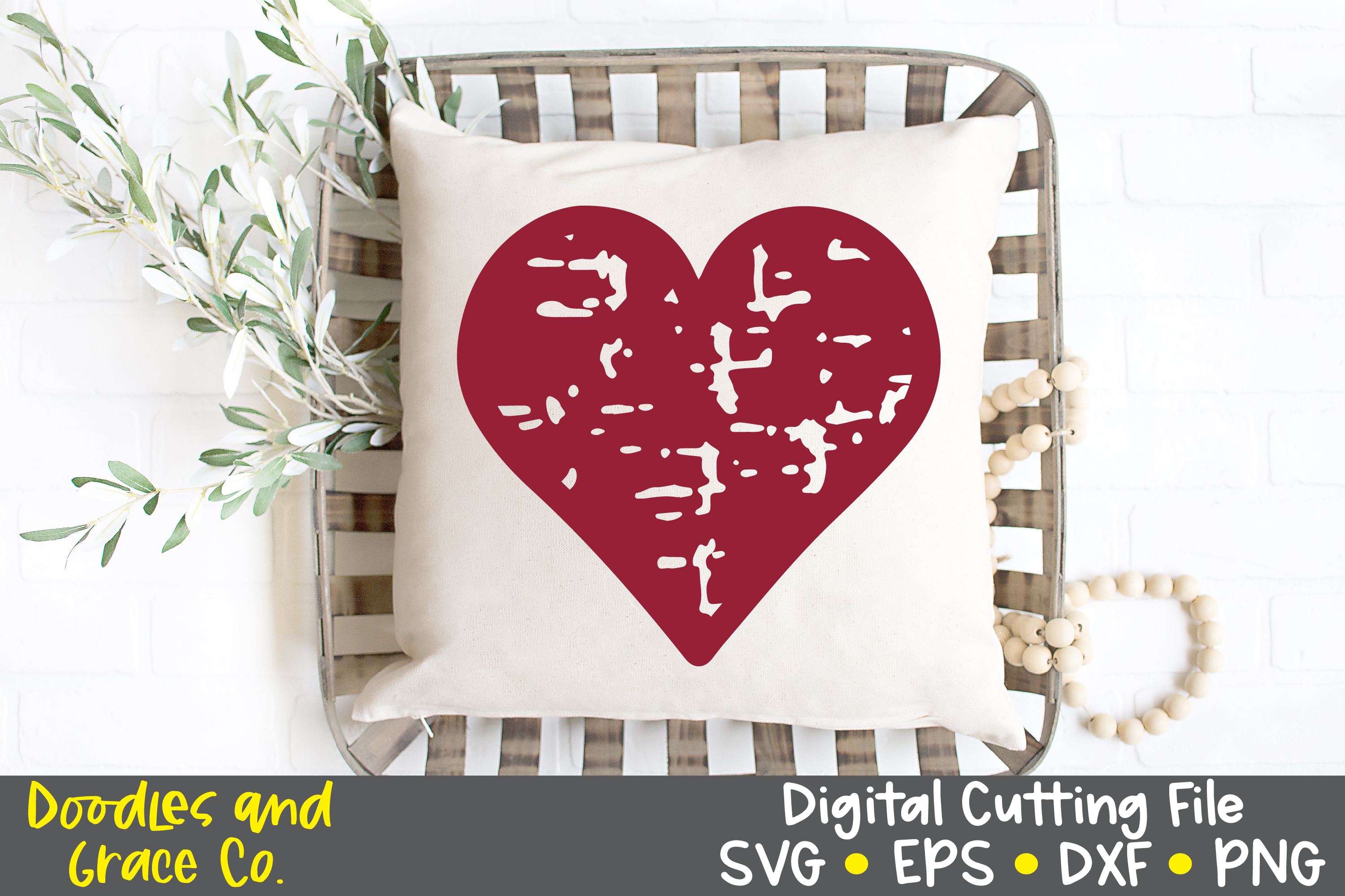 Download Grunge Heart SVG - Distressed Heart SVG - DXF - EPS - PNG