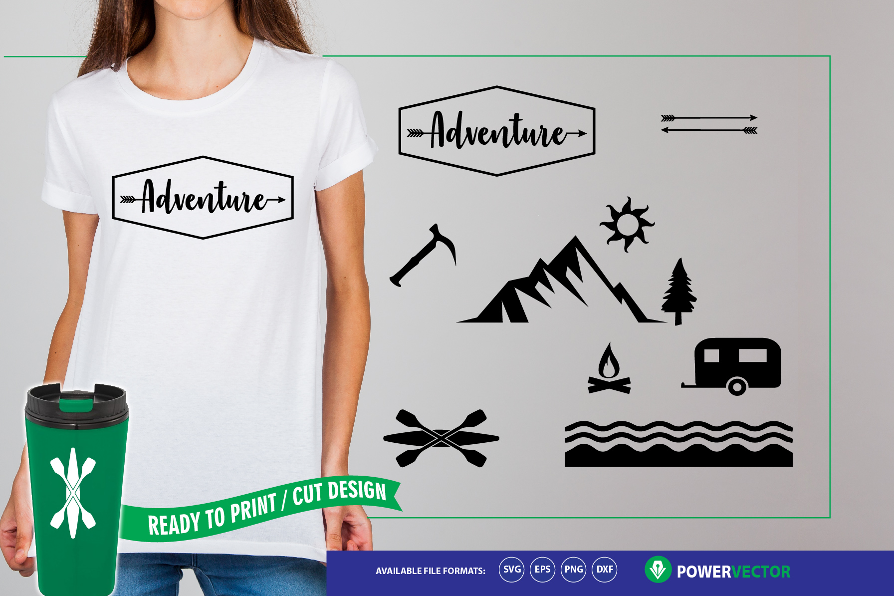 Download Adventure Clipart - Outdoor SVG collection (66921) | SVGs | Design Bundles