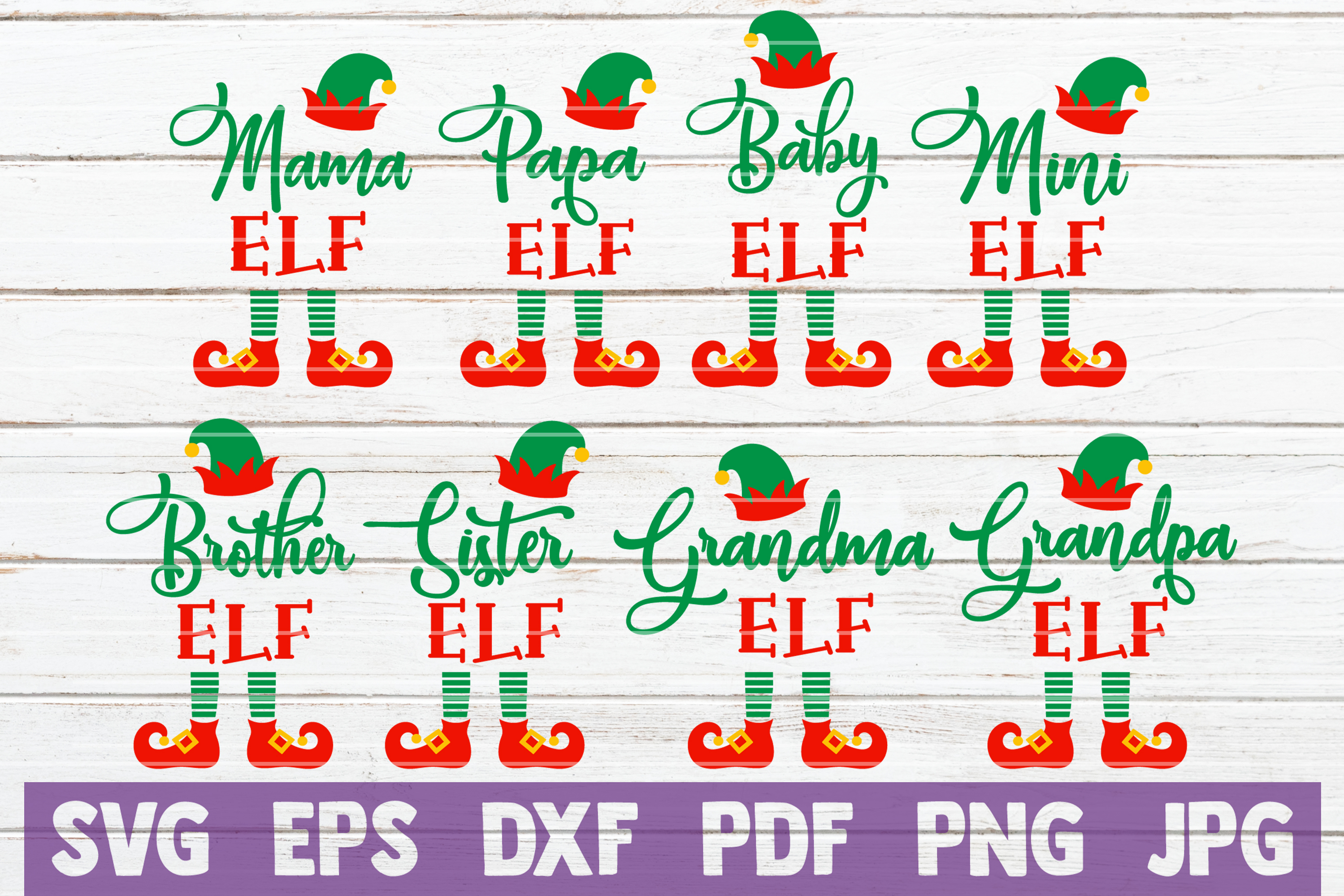 Download Elf Family SVG Bundle | SVG Cut Files (361514) | Cut Files ...