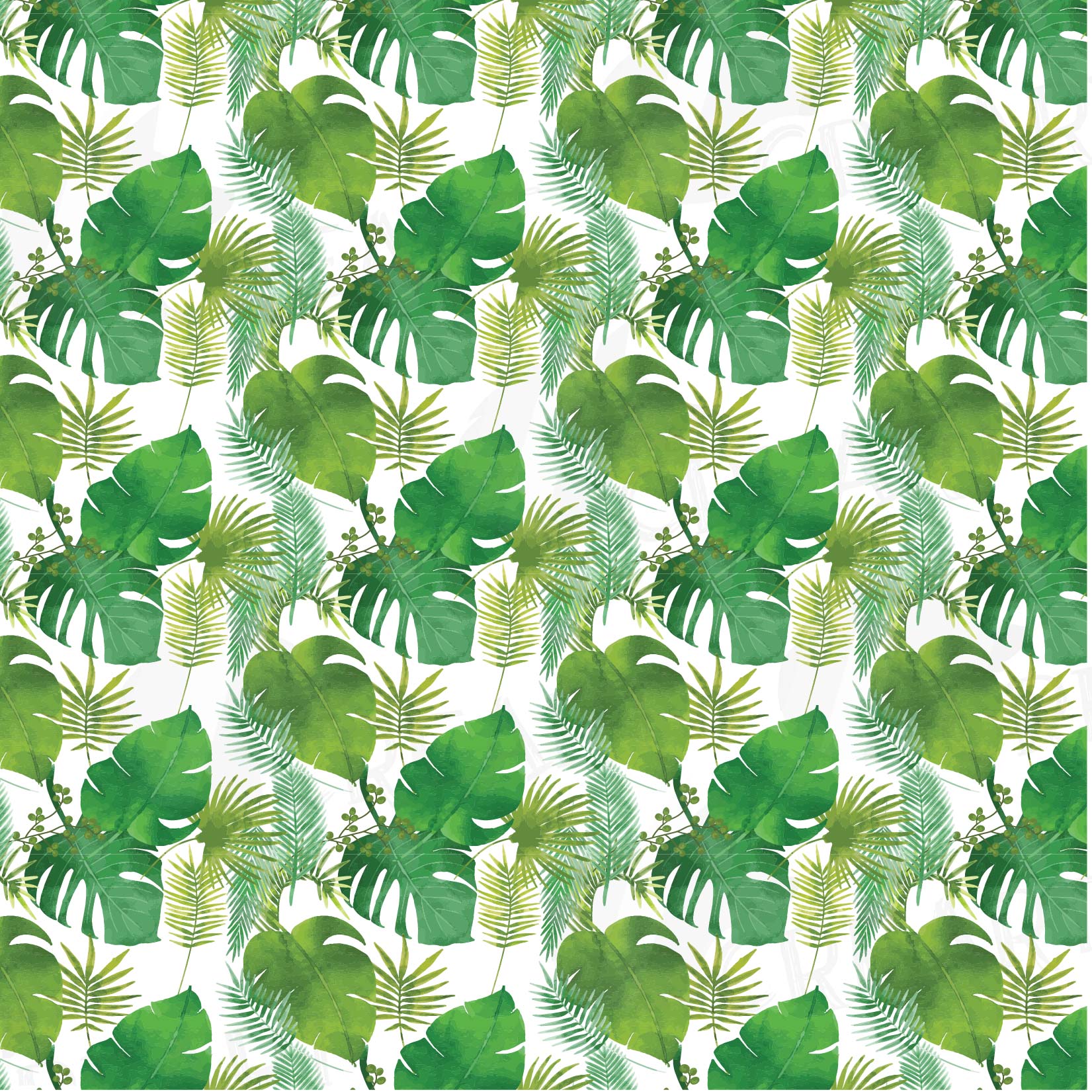 Palm leaf pattern, Tropical leaves digital paper, Digital Scrapbook