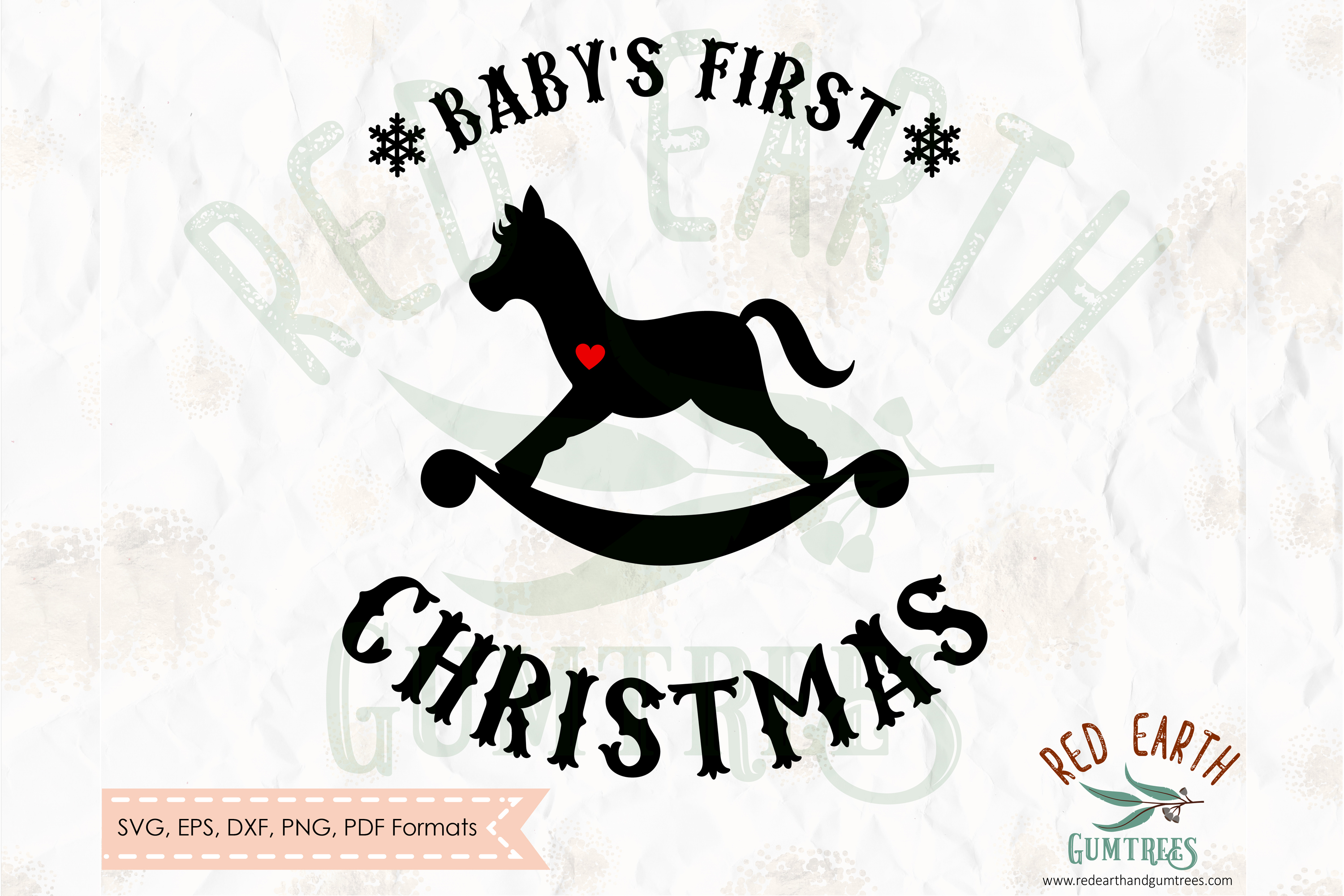 Babys first bauble Christmas vinyl decal SVG,PNG,DXF,EPS,PDF