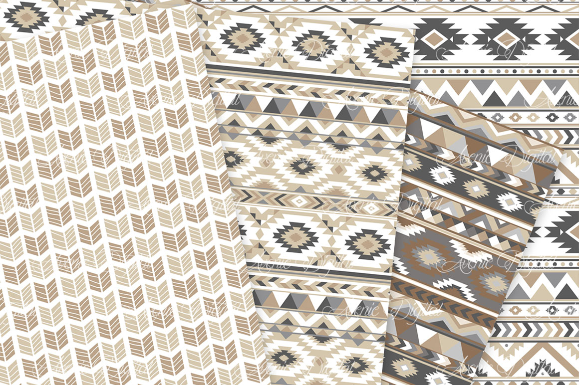 Neutral Boho Seamless Patterns (29229) | Backgrounds ...