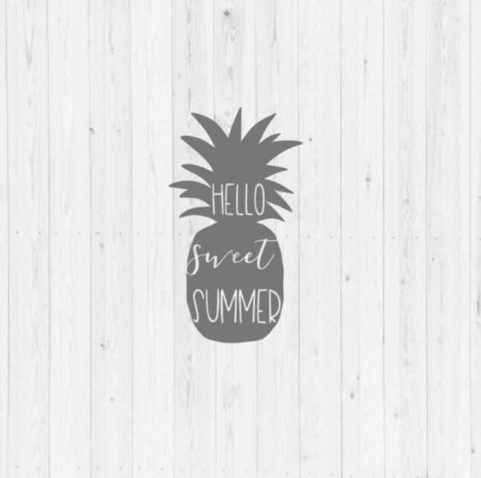 Summer SVG, pineapple svg, digital download, instant download, cut file