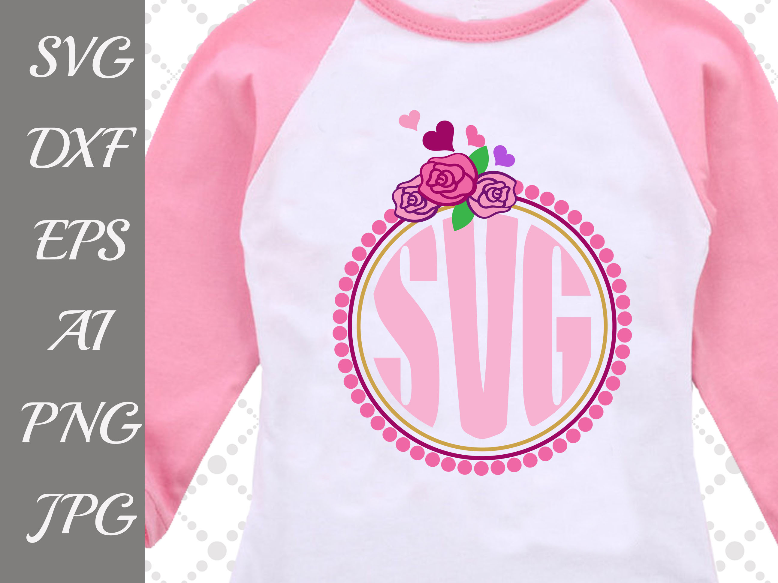 Download Flower Monogram Svg: 'MONOGRAM SVG' Floral Wreath Svg,Girl Frame Svg