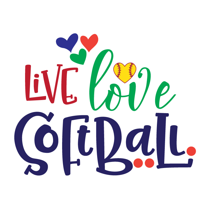 Download Live Love Softball (31193) | SVGs | Design Bundles