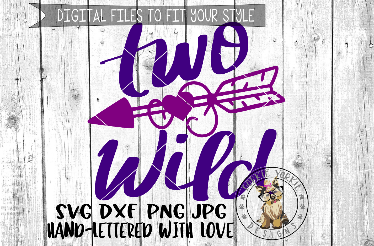Download Two Wild Arrow - Hand lettered - 2nd Birthday - SVG cut ...