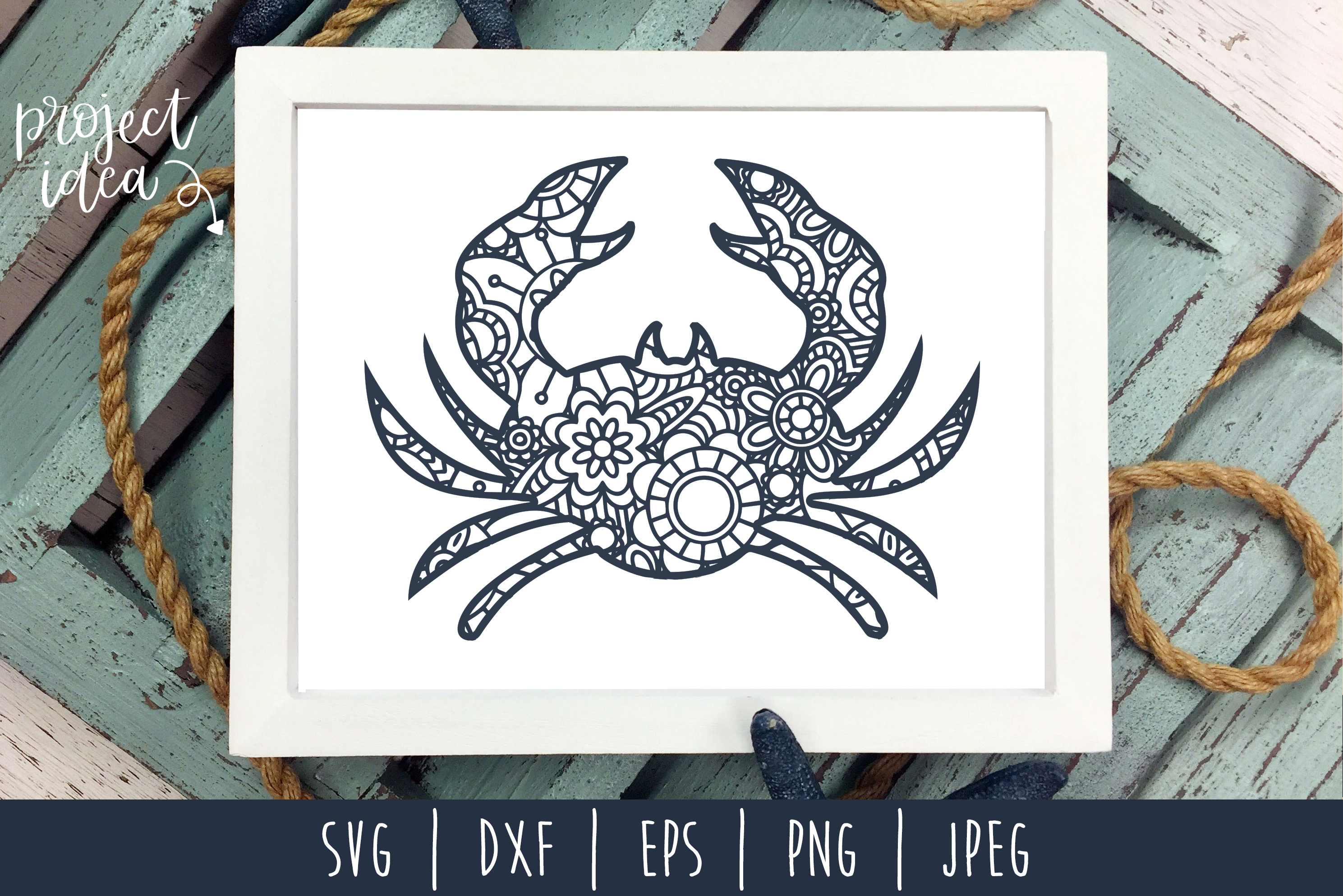 Download Sea Life Mandala Zentangle Bundle Set of 14 - SVG (280410) | SVGs | Design Bundles