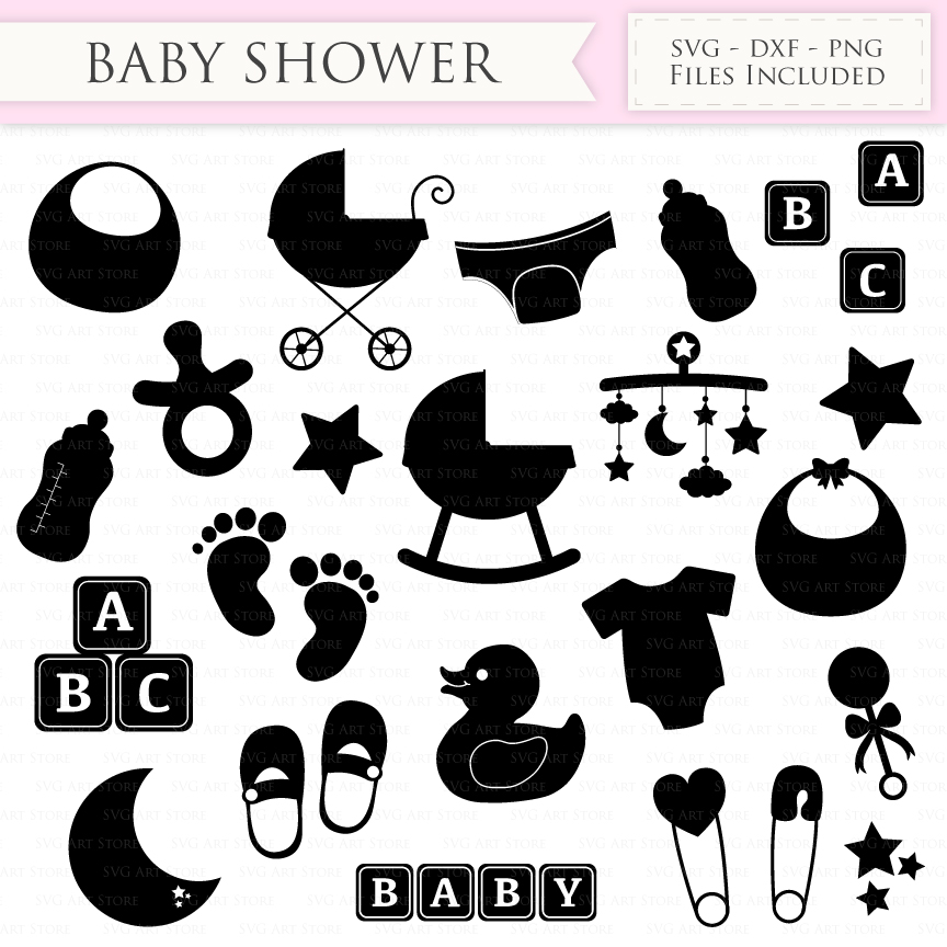 Download Baby Shower SVG Files First Birthday, new mom, newborn ...