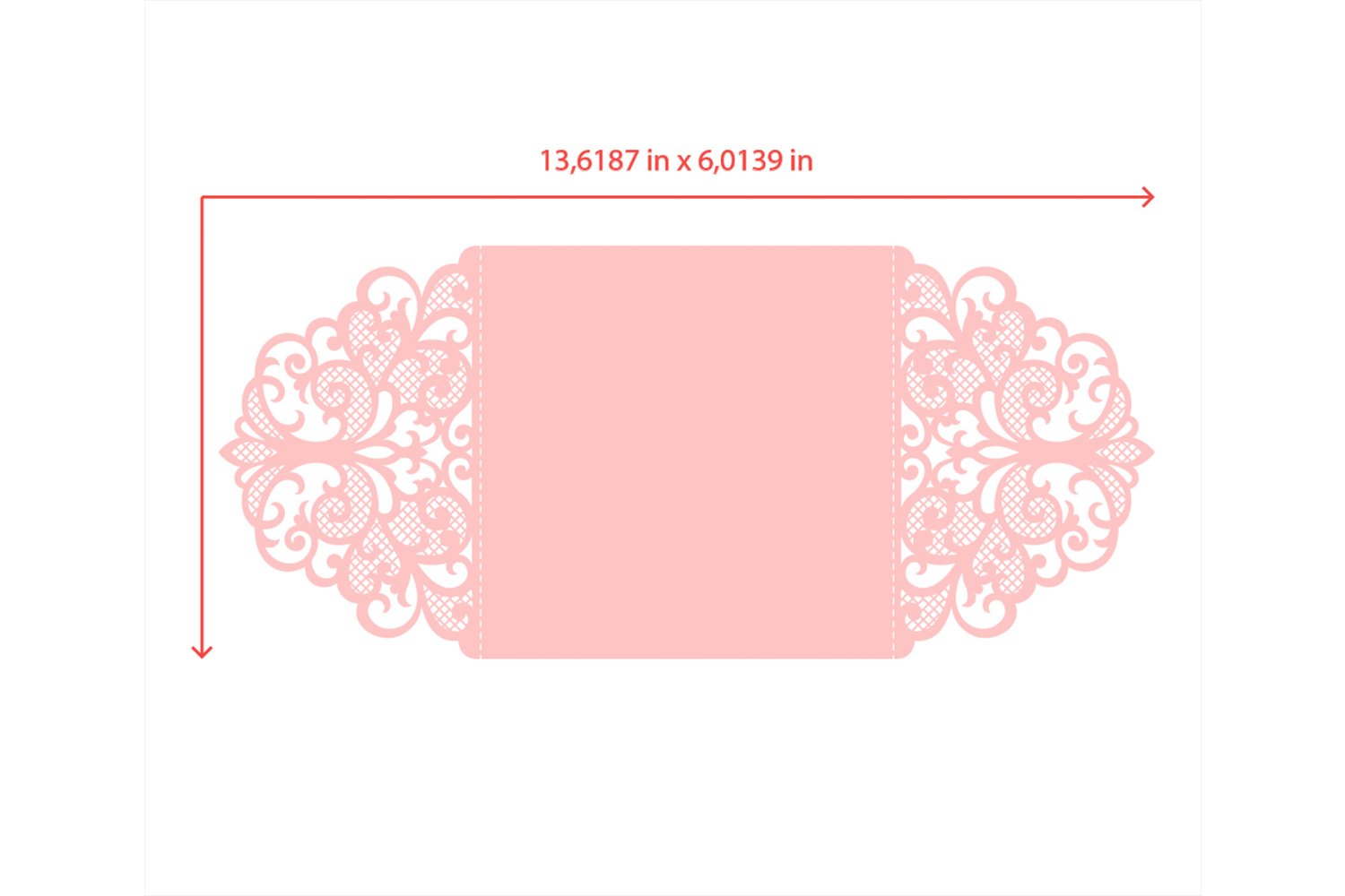 Download Gate fold wedding invitation , 5x5, SVG Cricut Template