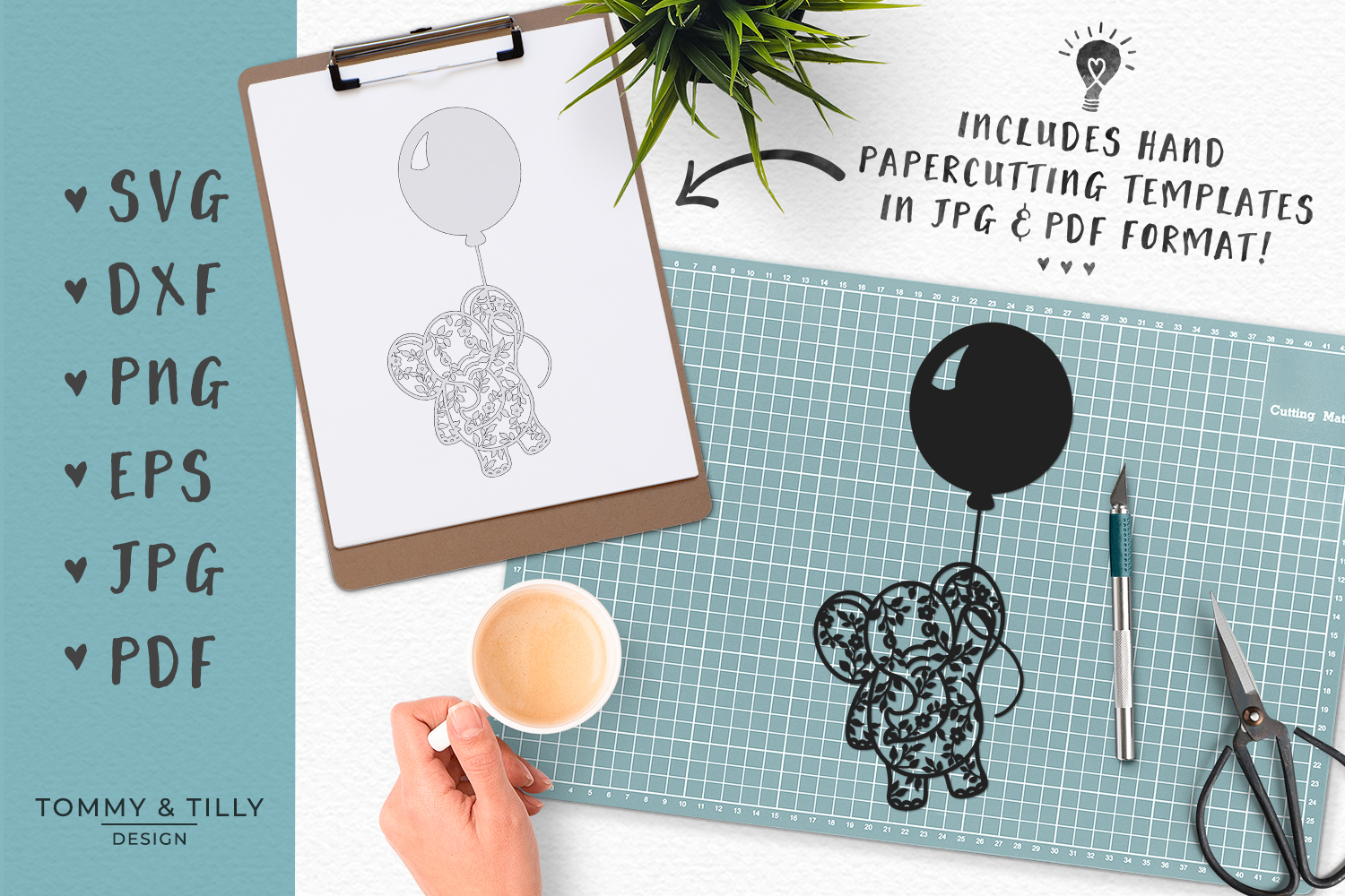 Free Free 346 Elephant With Balloon Svg SVG PNG EPS DXF File