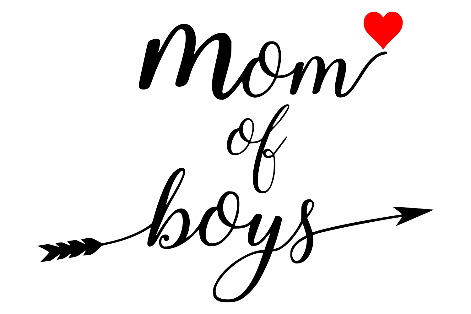 Mom Of Boys SVG File - Download Free Font - Free Download Handwritten Font.