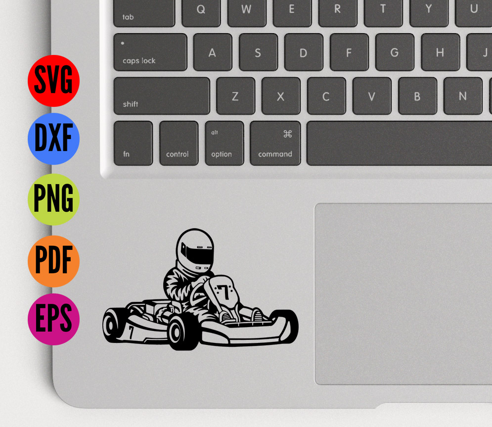 Download Go Karting SVG Cutting File (58364) | SVGs | Design Bundles