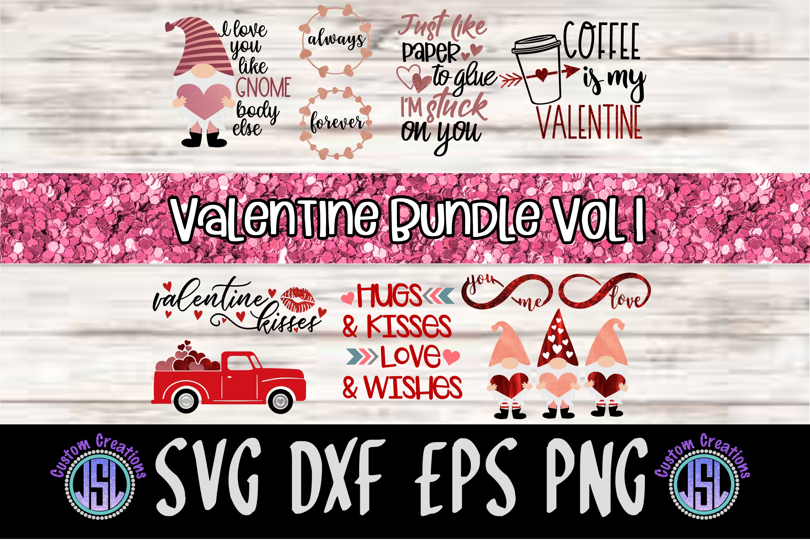 Download Valentine Bundle Vol 1 Set Of 11 Svg Dxf Eps Png