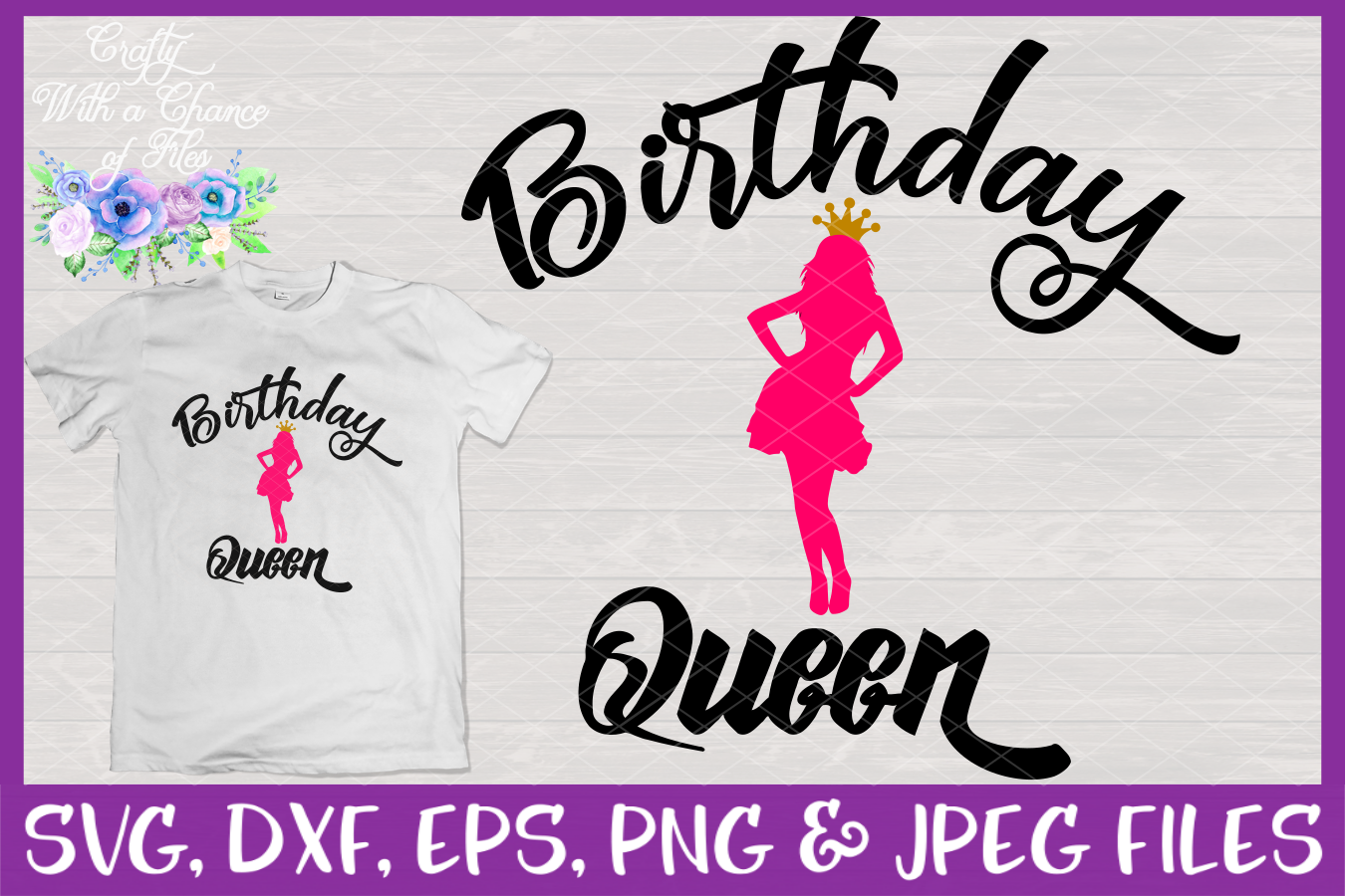 Download Family of the Birthday Queen SVG - Matching Shirt Designs (198727) | SVGs | Design Bundles