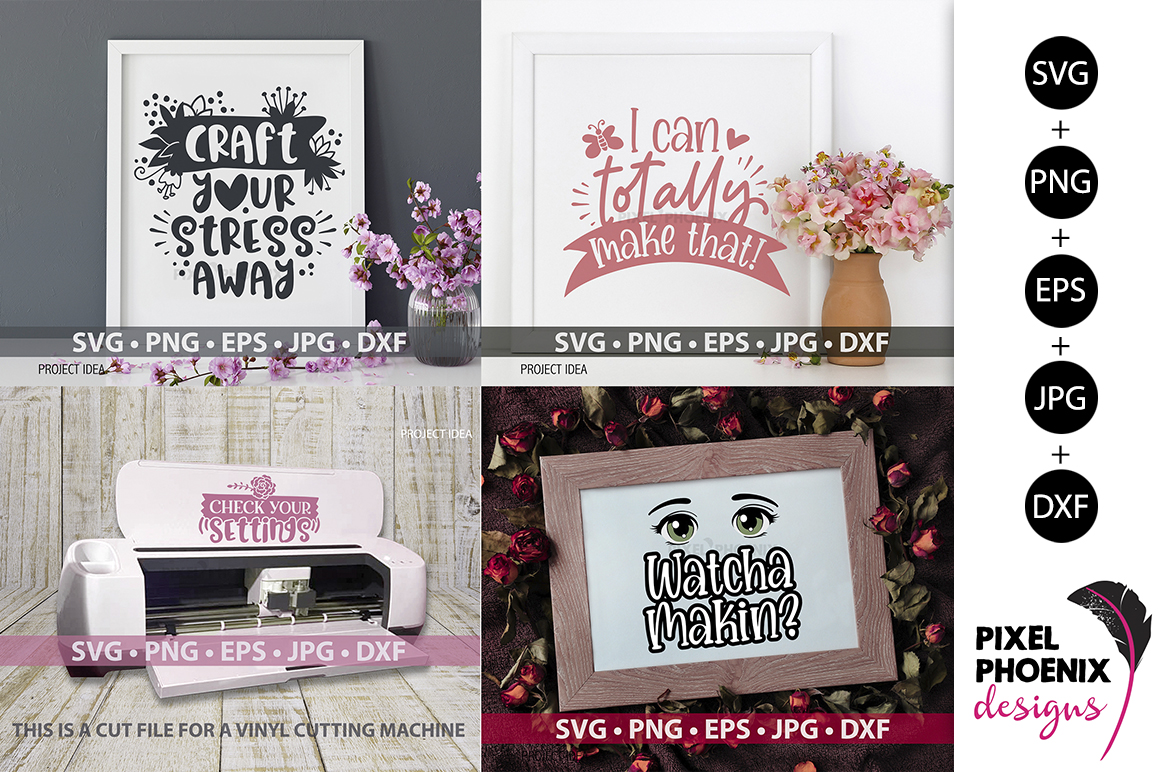 Download Craft Bundle SVG files x 16 Craft SVGs