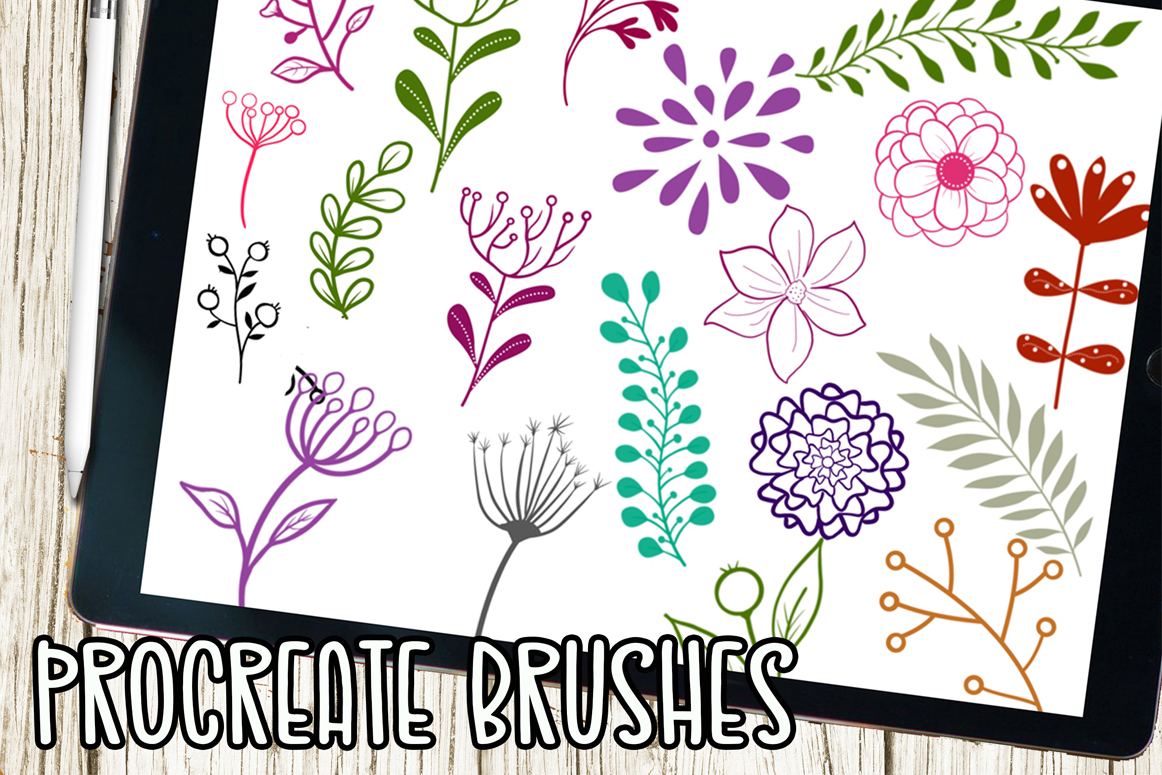 procreate flower stamp brushes free