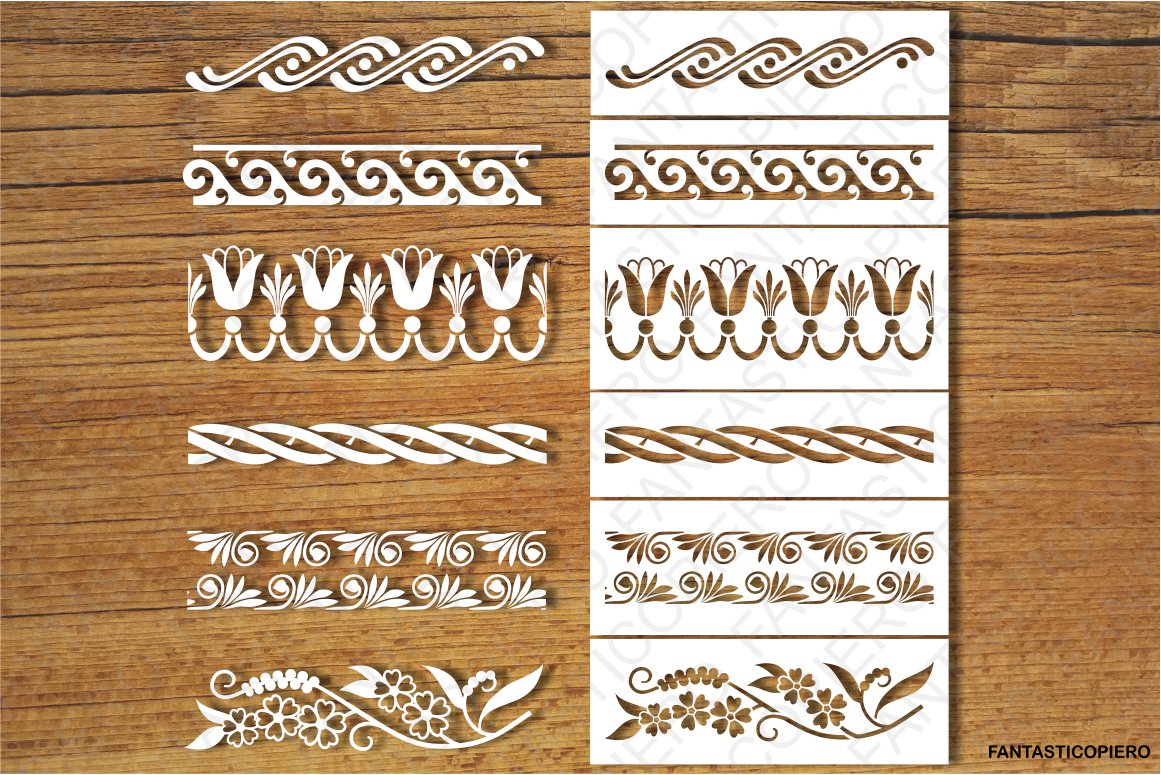 Download Decorative Borders, Stencil SVG files for Silhouette ...