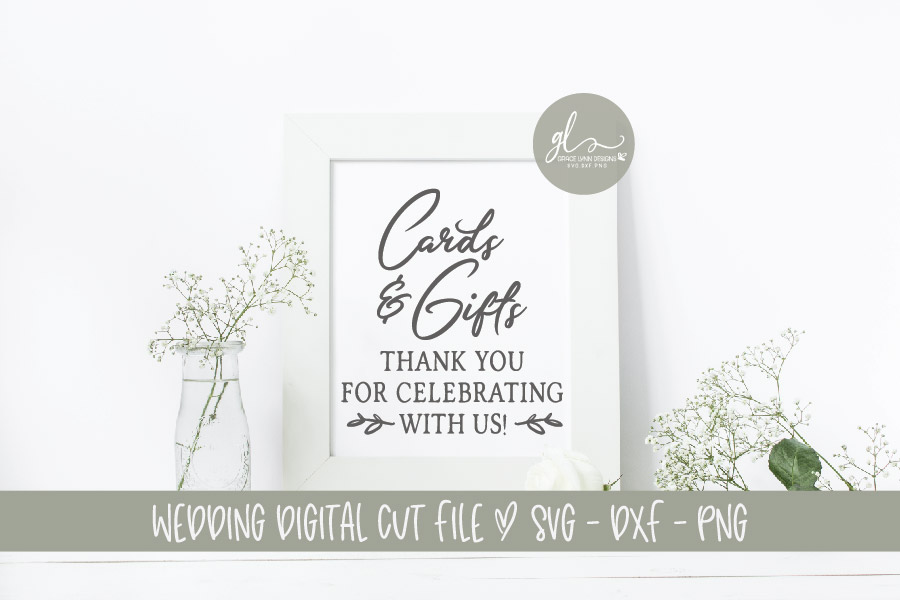 Cards And Gifts - Wedding Sign SVG Cut File (191503 ...
