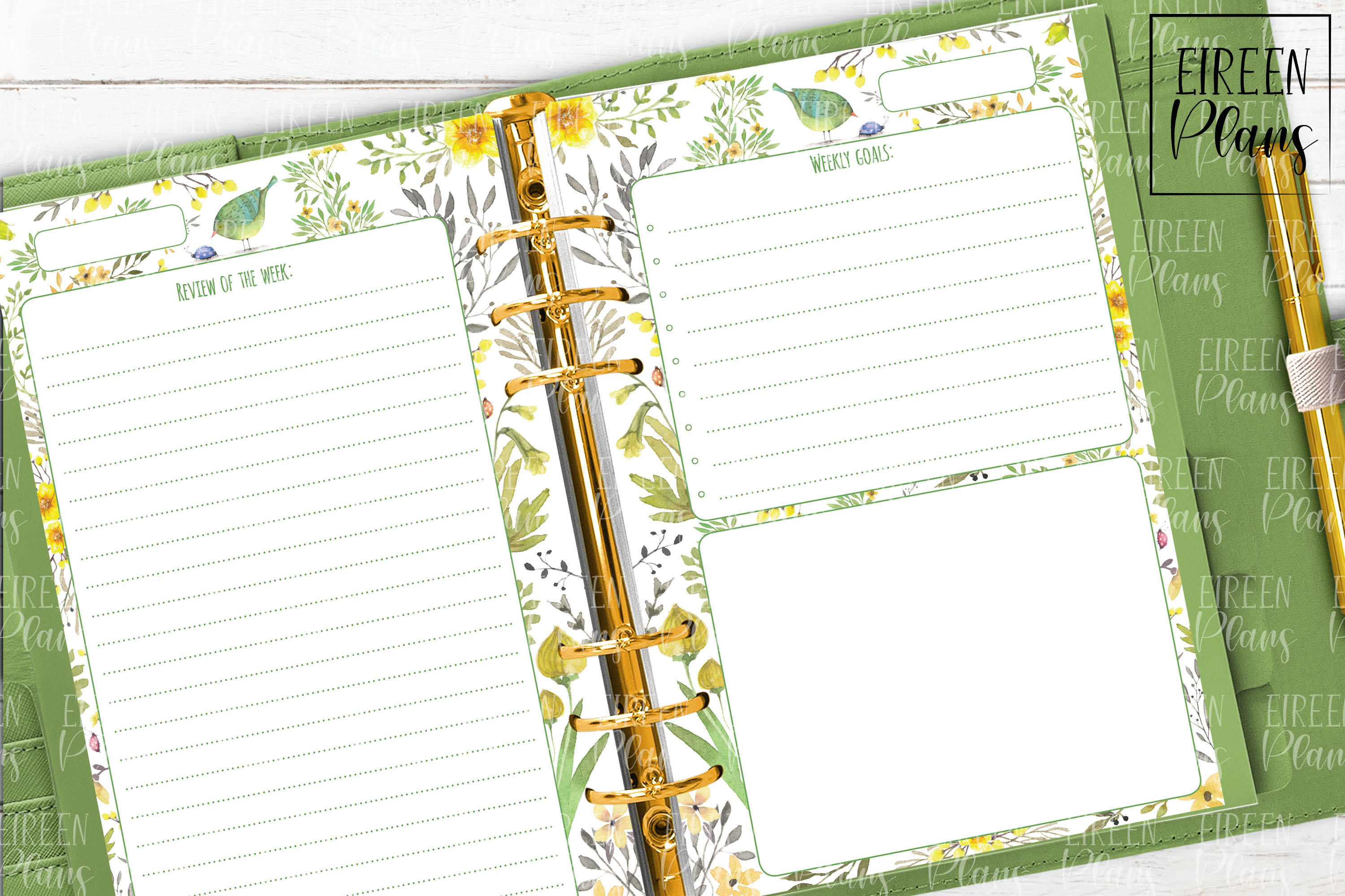 Weeky Printable for 5.5x8.5 planners (253674) | Inserts | Design Bundles