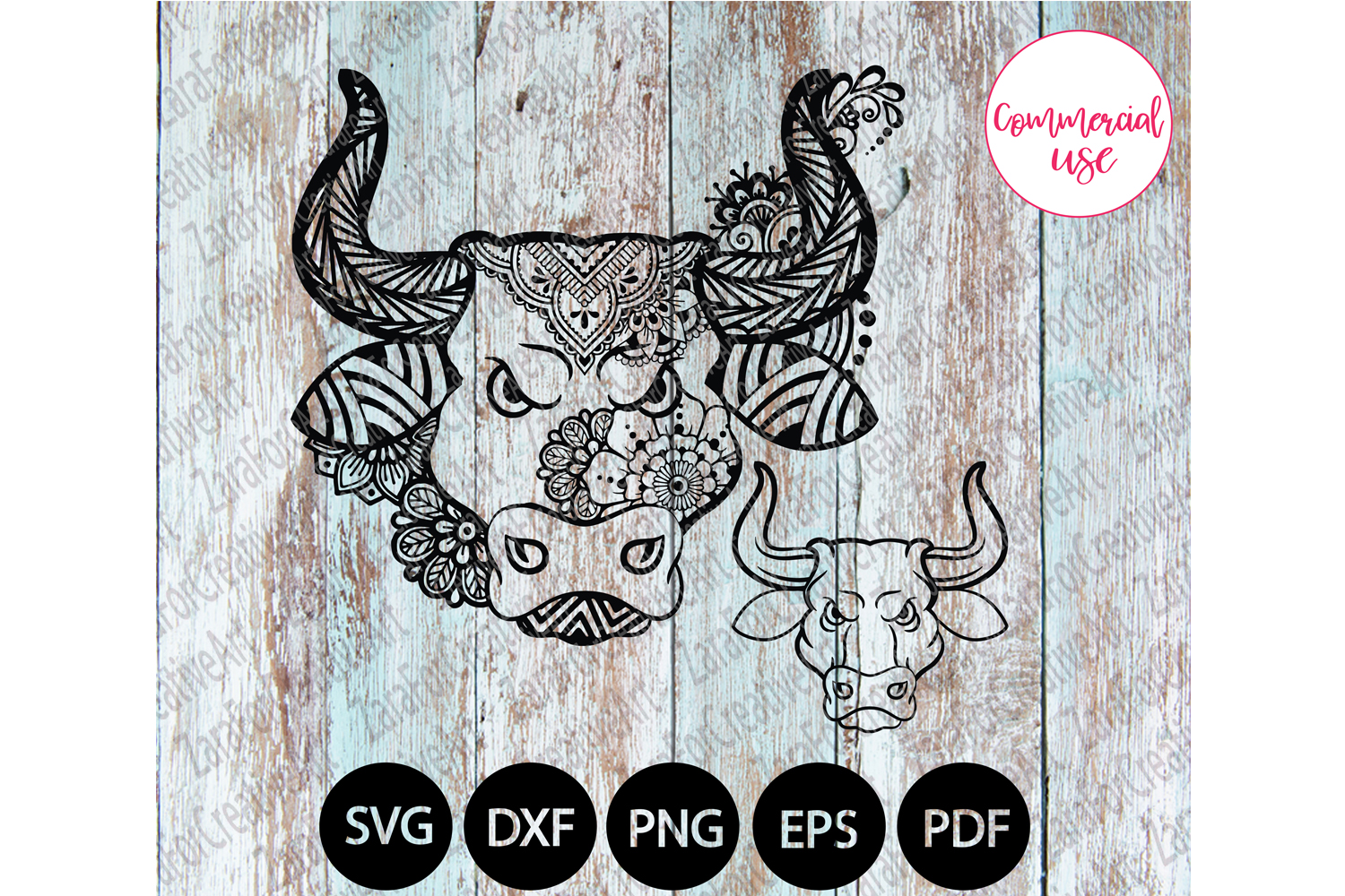 Download Sugar Skull mandala Zentangle svg (216449) | Cut Files | Design Bundles