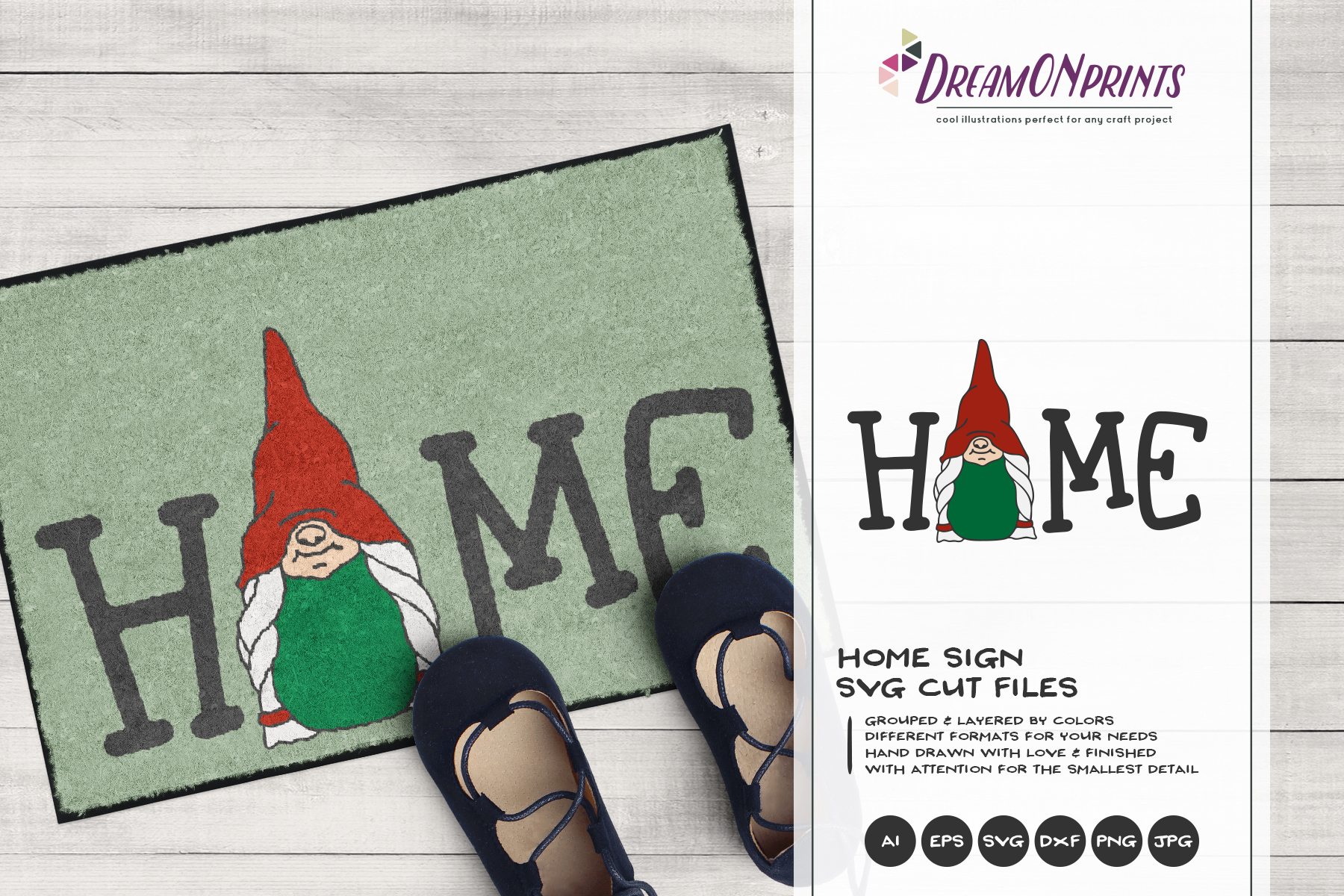 Download Christmas Gnome SVG Cut File | Welcome Sign | Home SVG ...