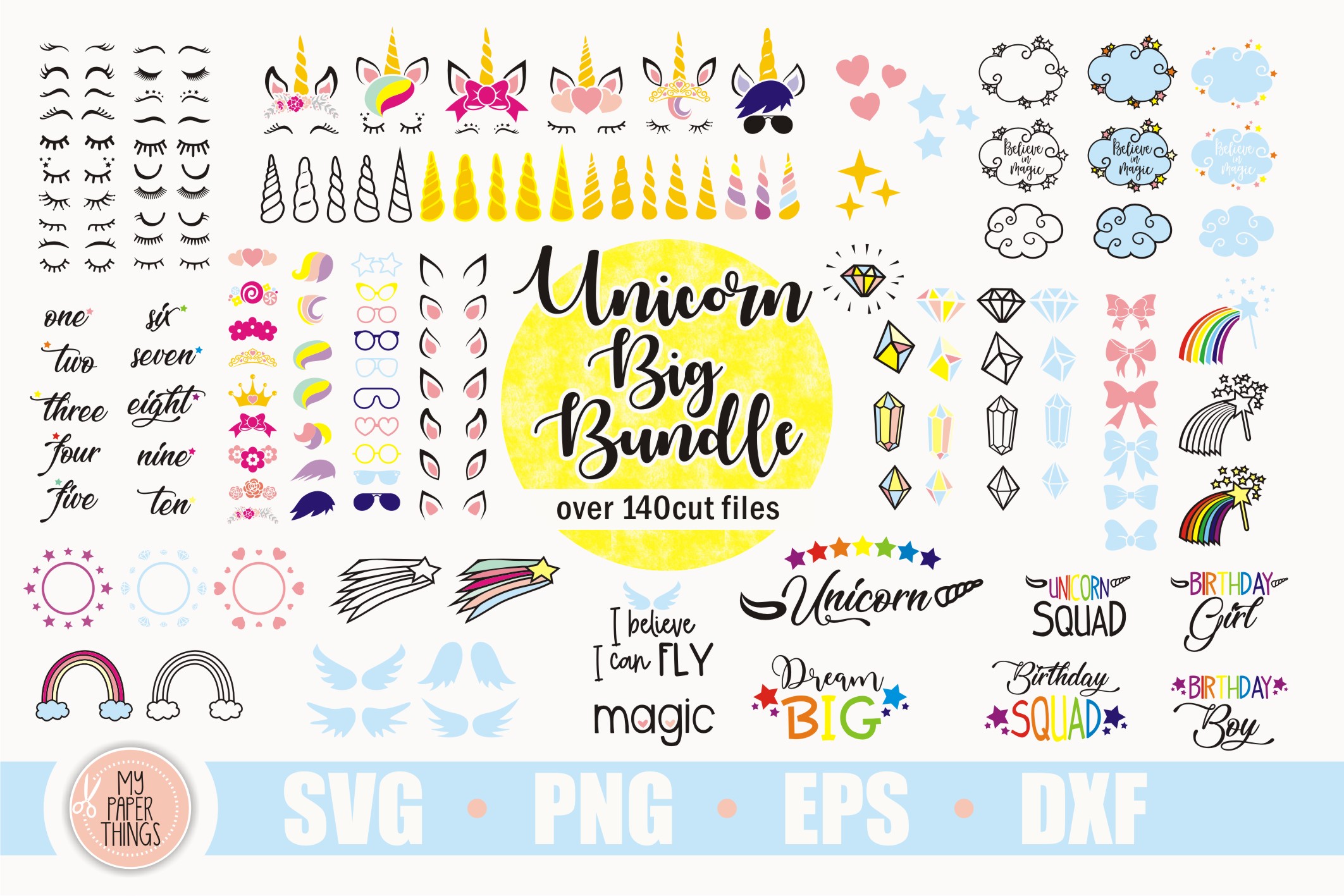 Download Unicorn svg bundle