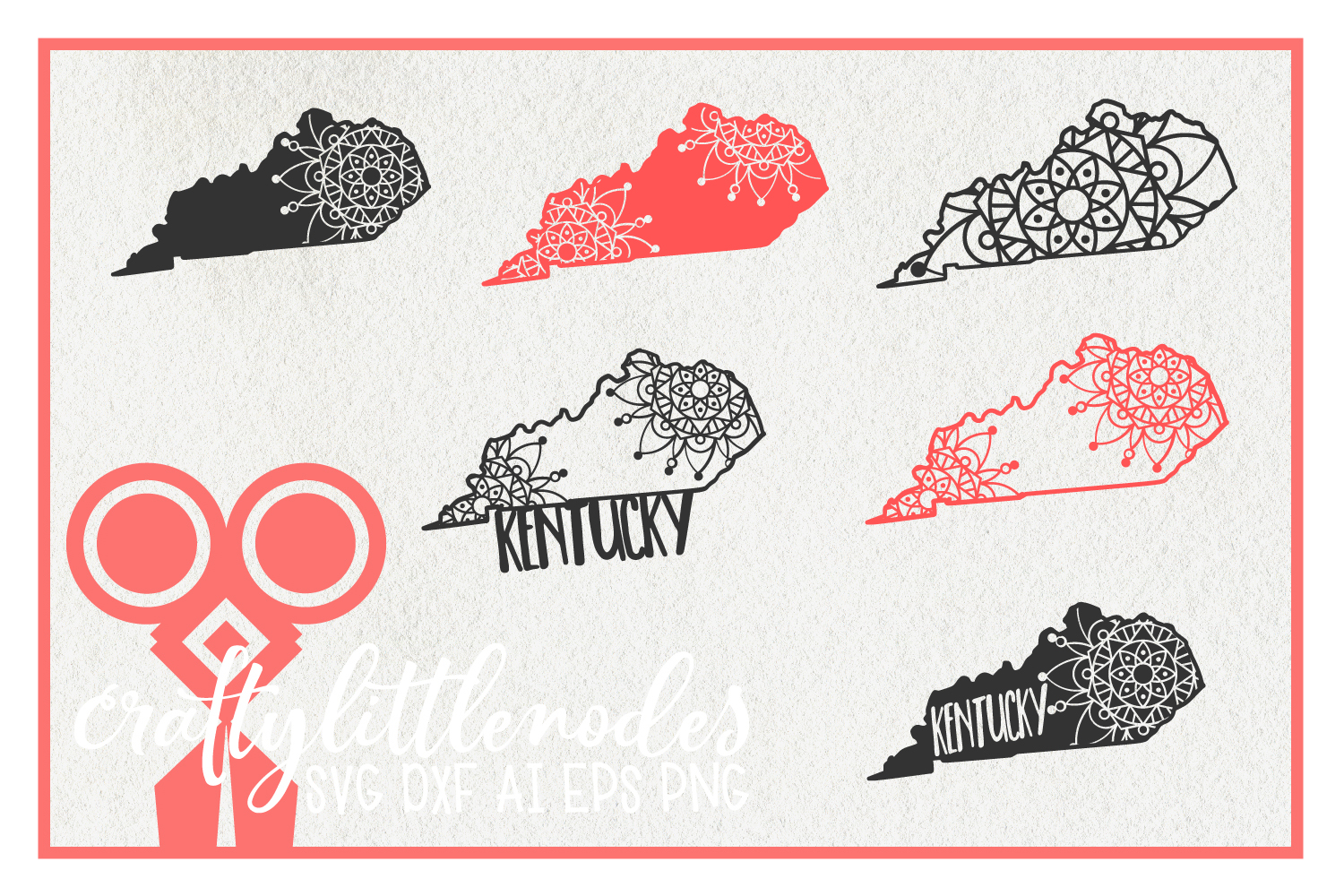 Download Kentucky Mandala Bundle SVGs