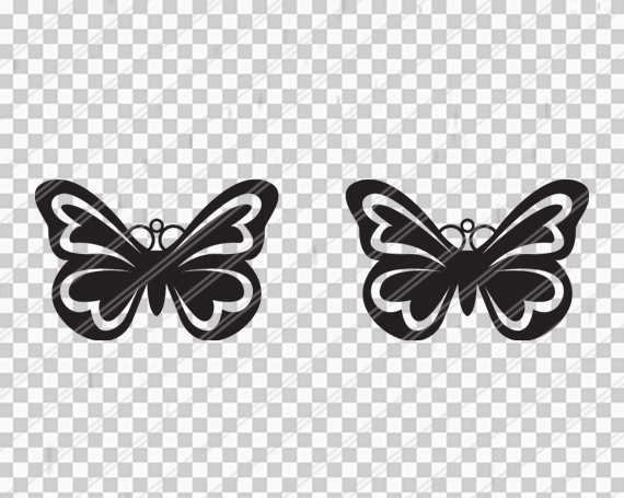 Download Butterfly earrings svg , Jewelry svg, leather jewelry