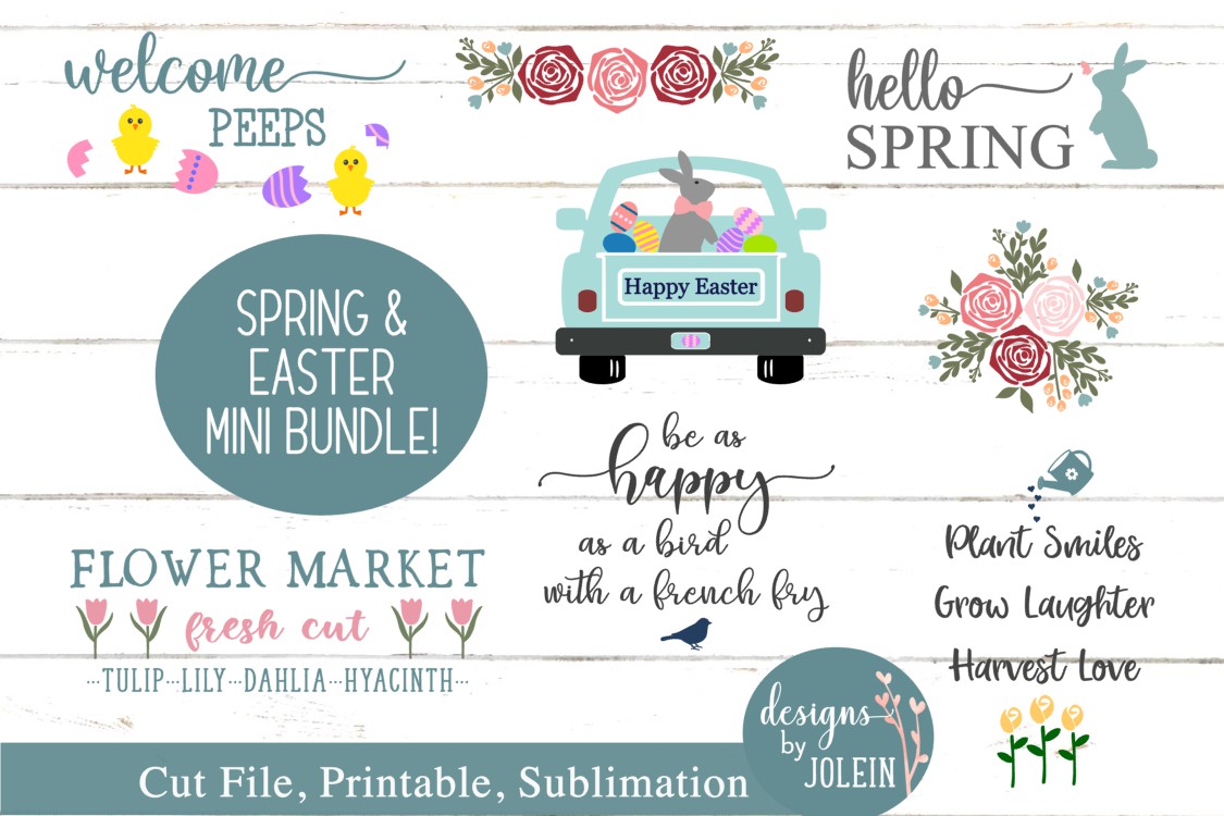 Download Spring/Easter Design Bundle SVG, png, sublimation, printable