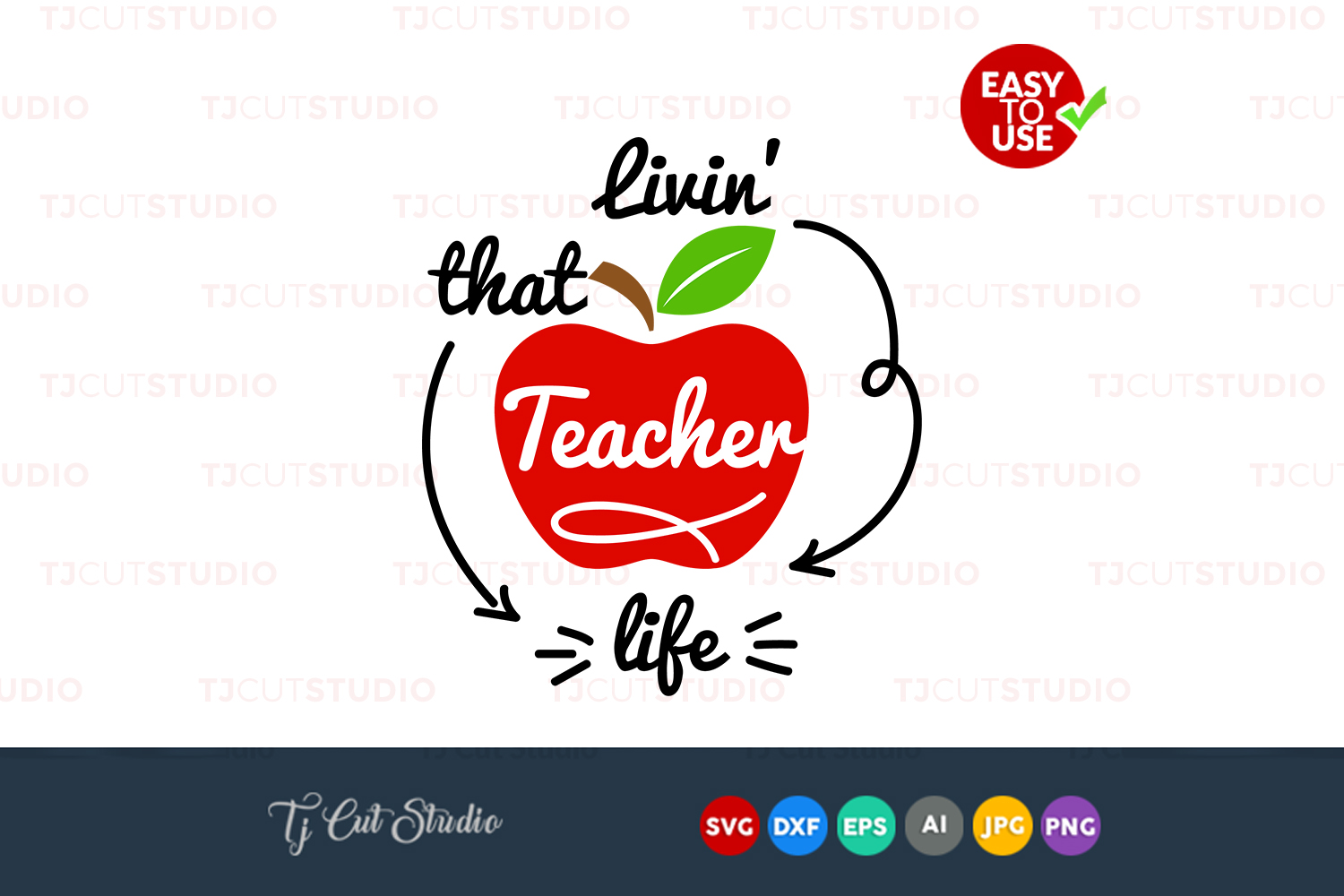 Download Livin that teacher life, teacher svg, teacher appreciation, Files for Silhouette Cameo or Cricut ...