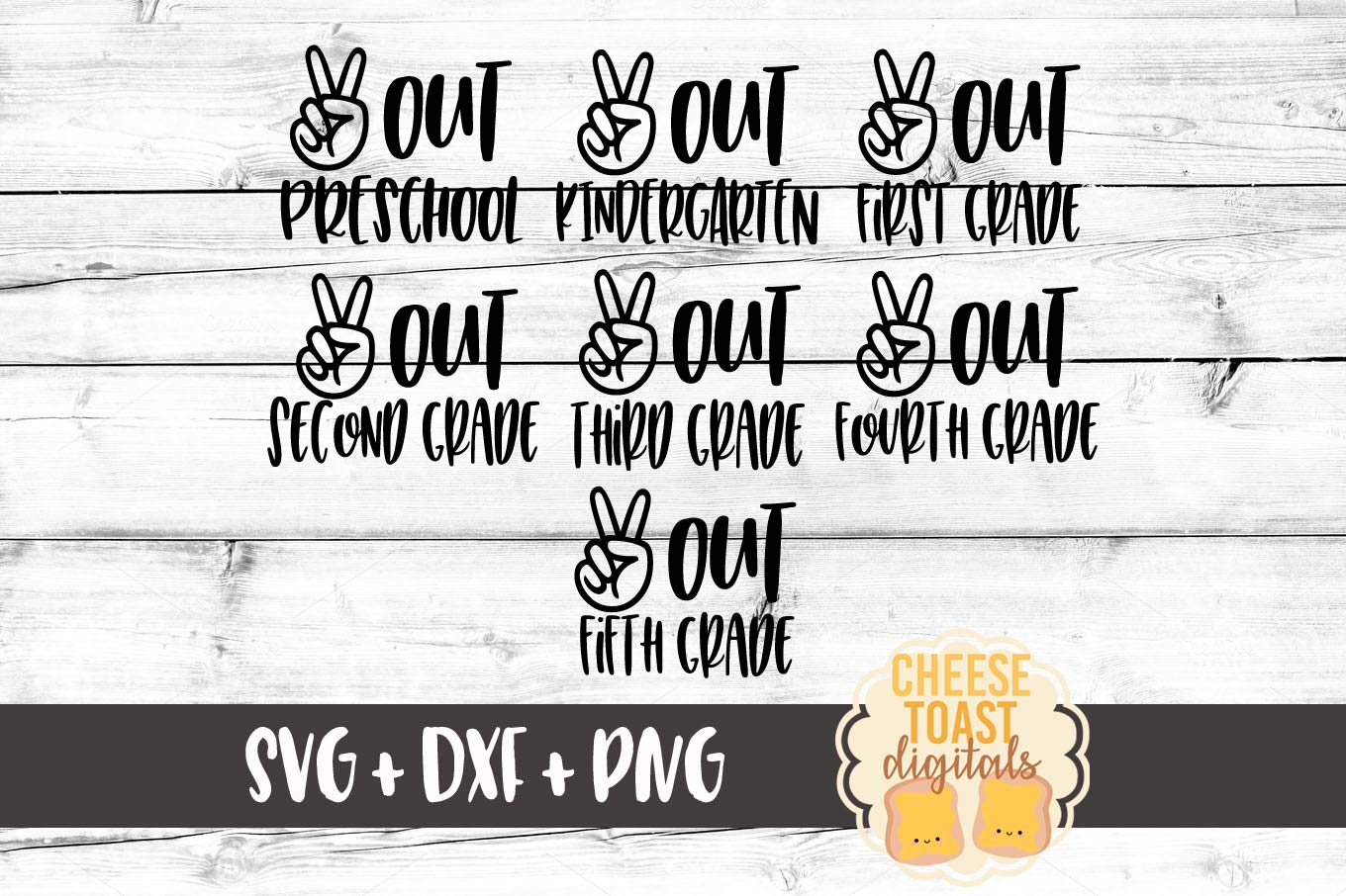 Download Peace Out School - End of School Bundle SVG PNG DXF Files