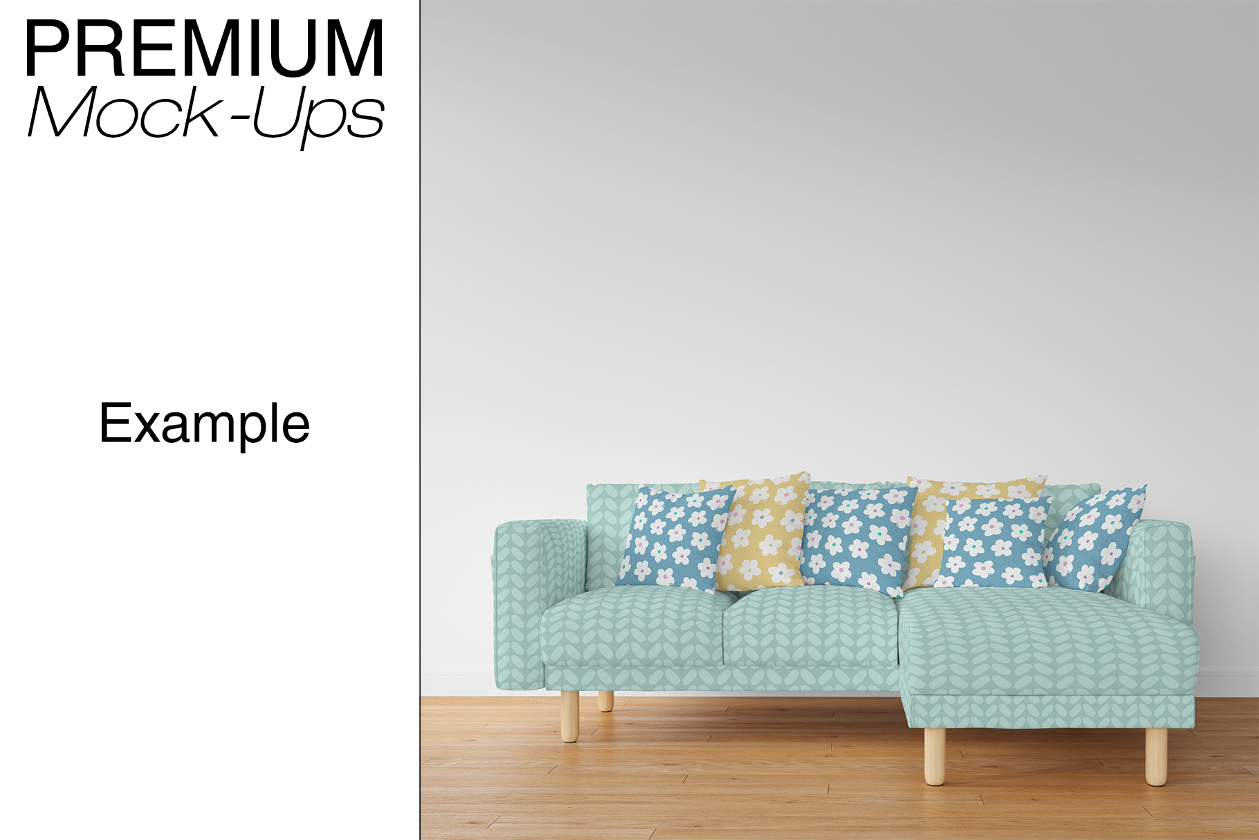 Download Sofa, Pillows & Frames Mockup Pack (74399) | Mock Ups | Design Bundles