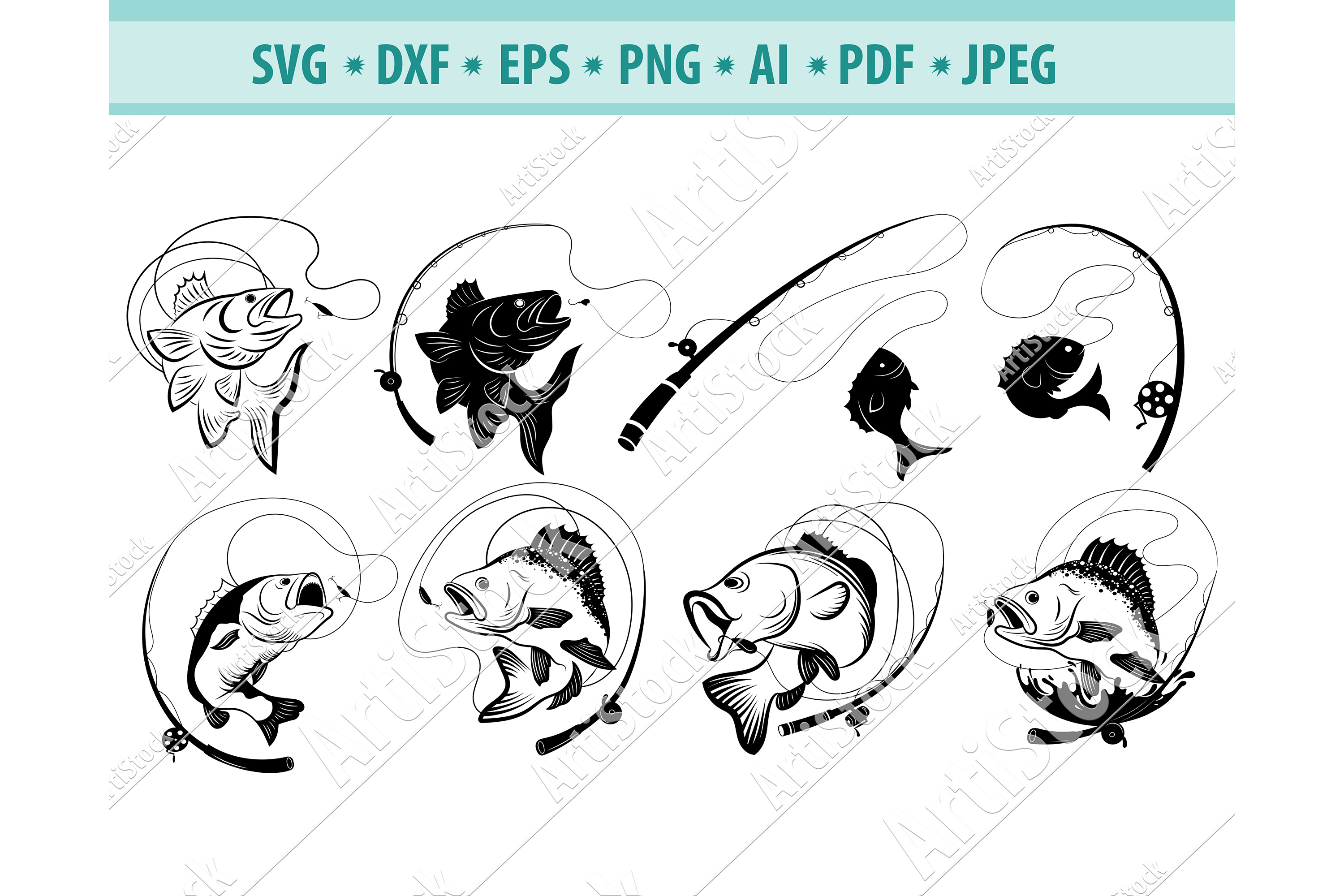 Free Free 140 Bass Fish Svg Free Download SVG PNG EPS DXF File