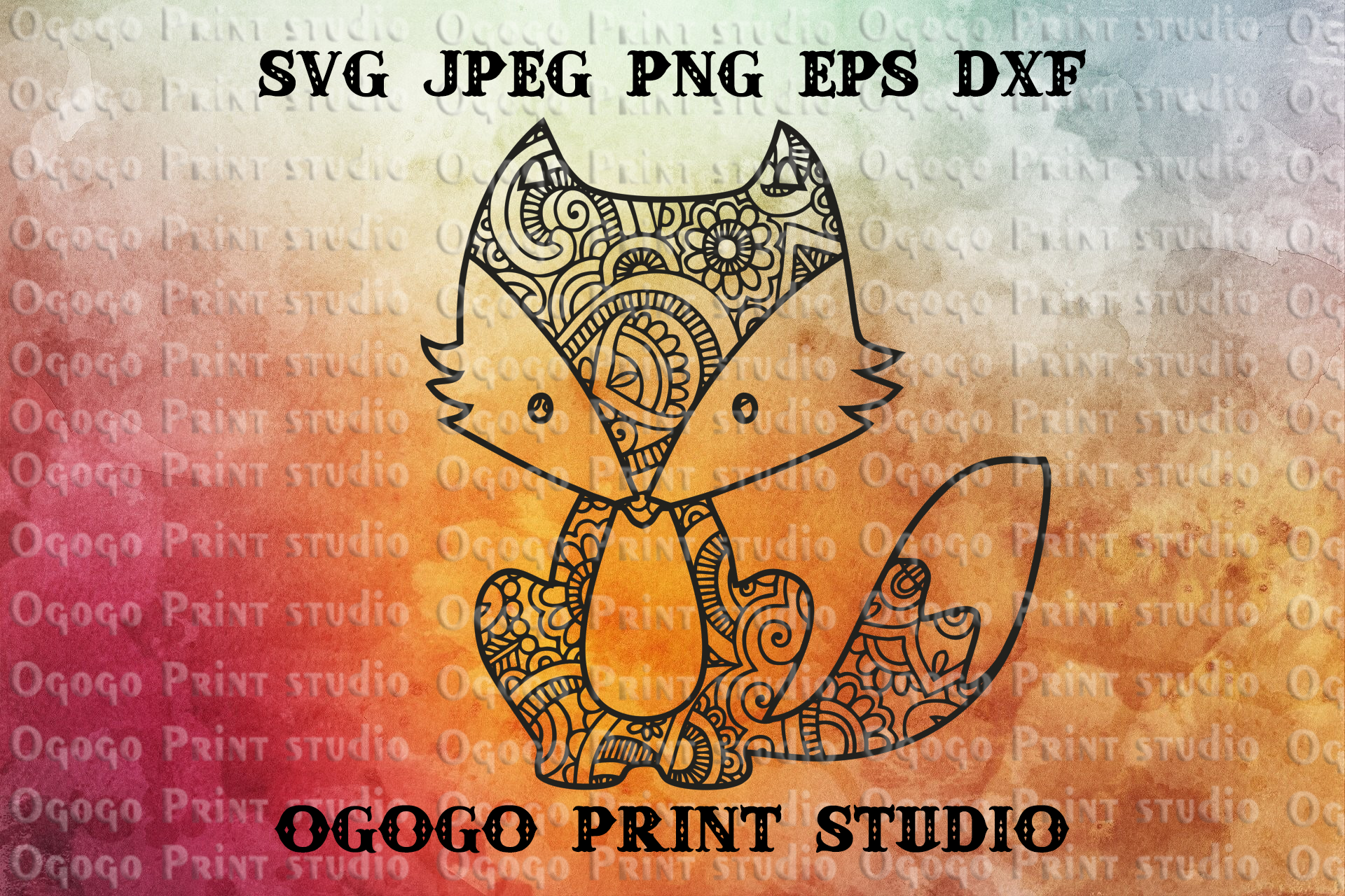 3D Animal Mandala Svg - Layered SVG Cut File