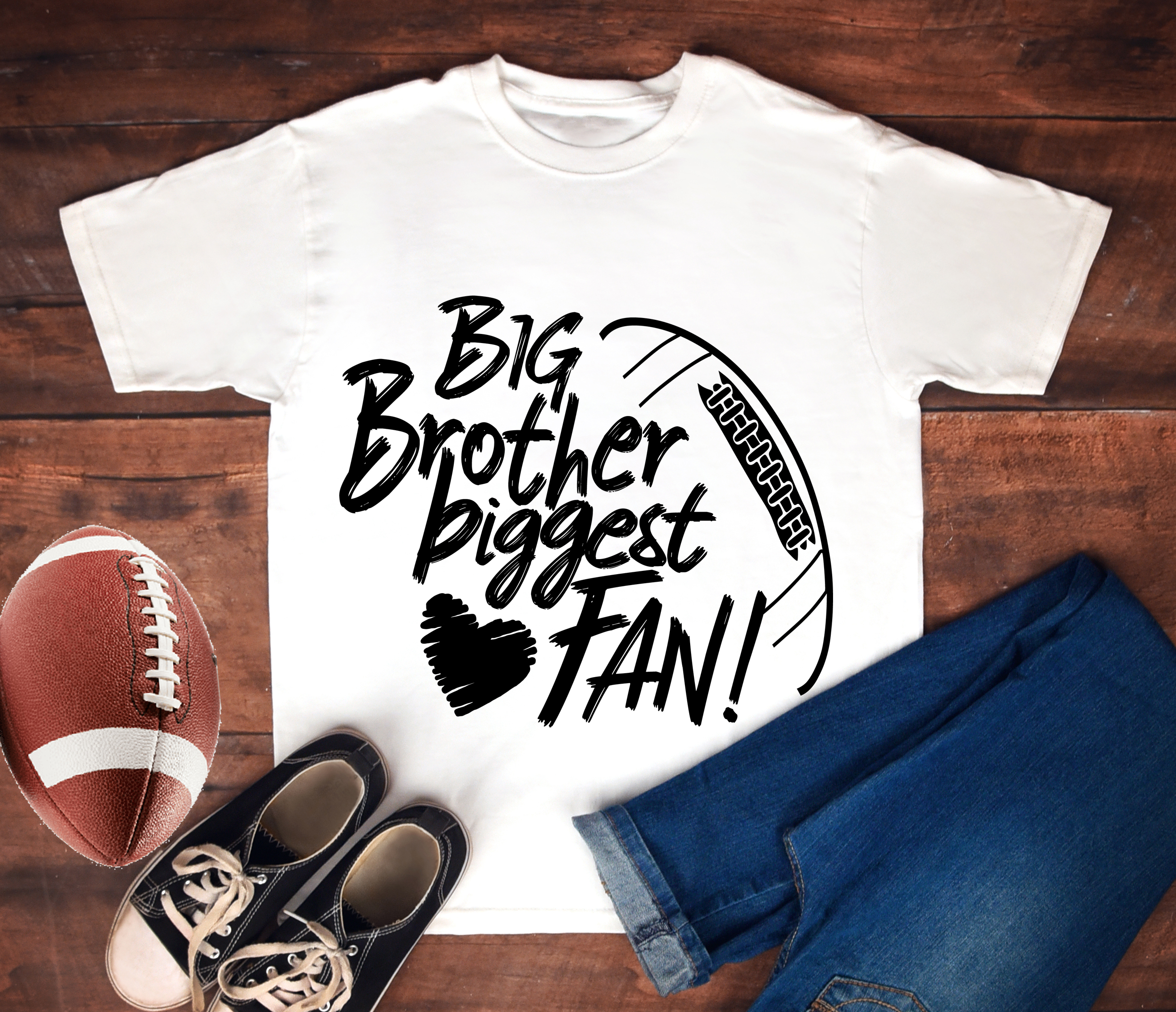 Download Biggest Fan SVG - Football Big Little Sister Brother Mom Dad