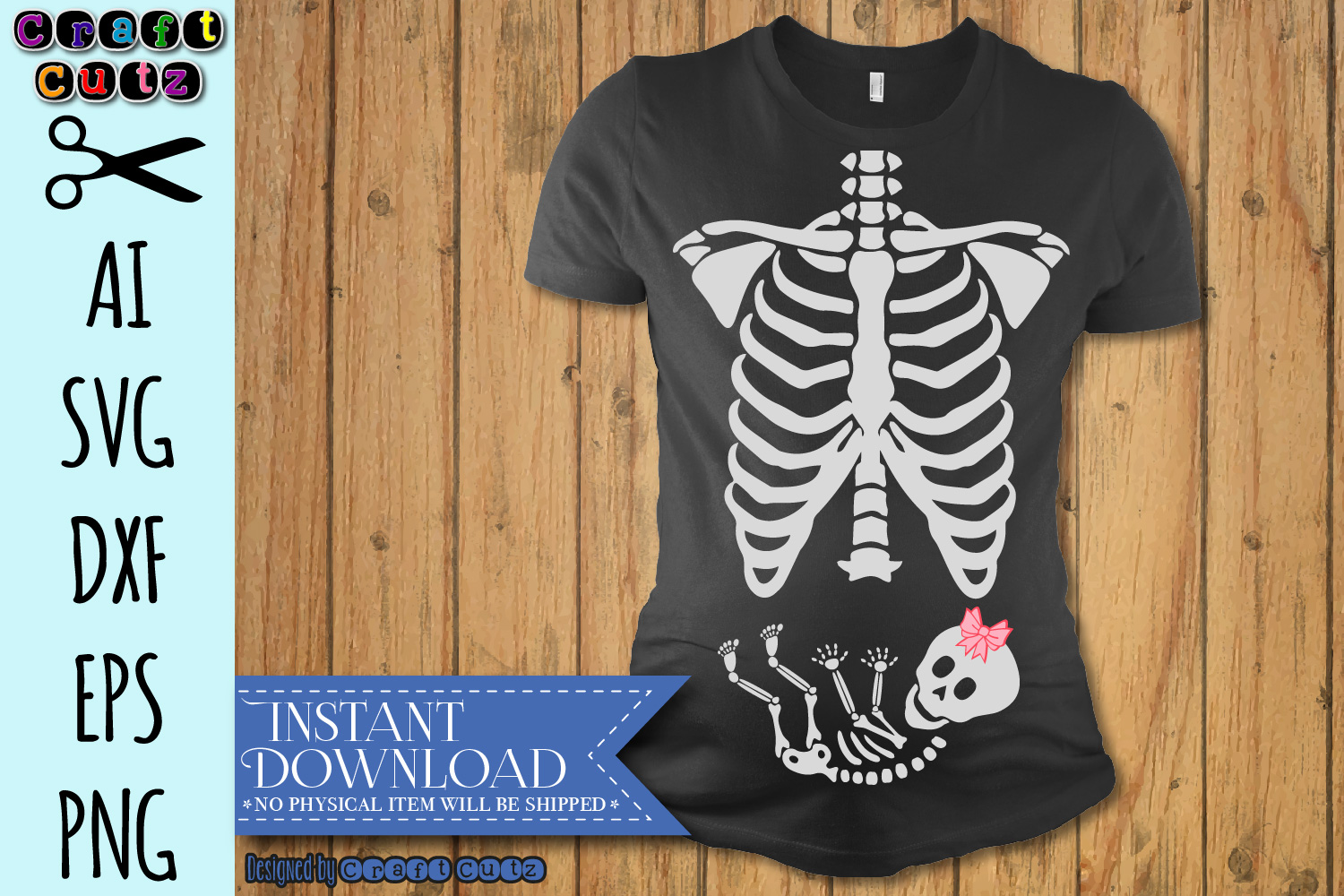 Download Xray Maternity SVG, Baby Skeleton Halloween Maternity SVG (110325) | SVGs | Design Bundles
