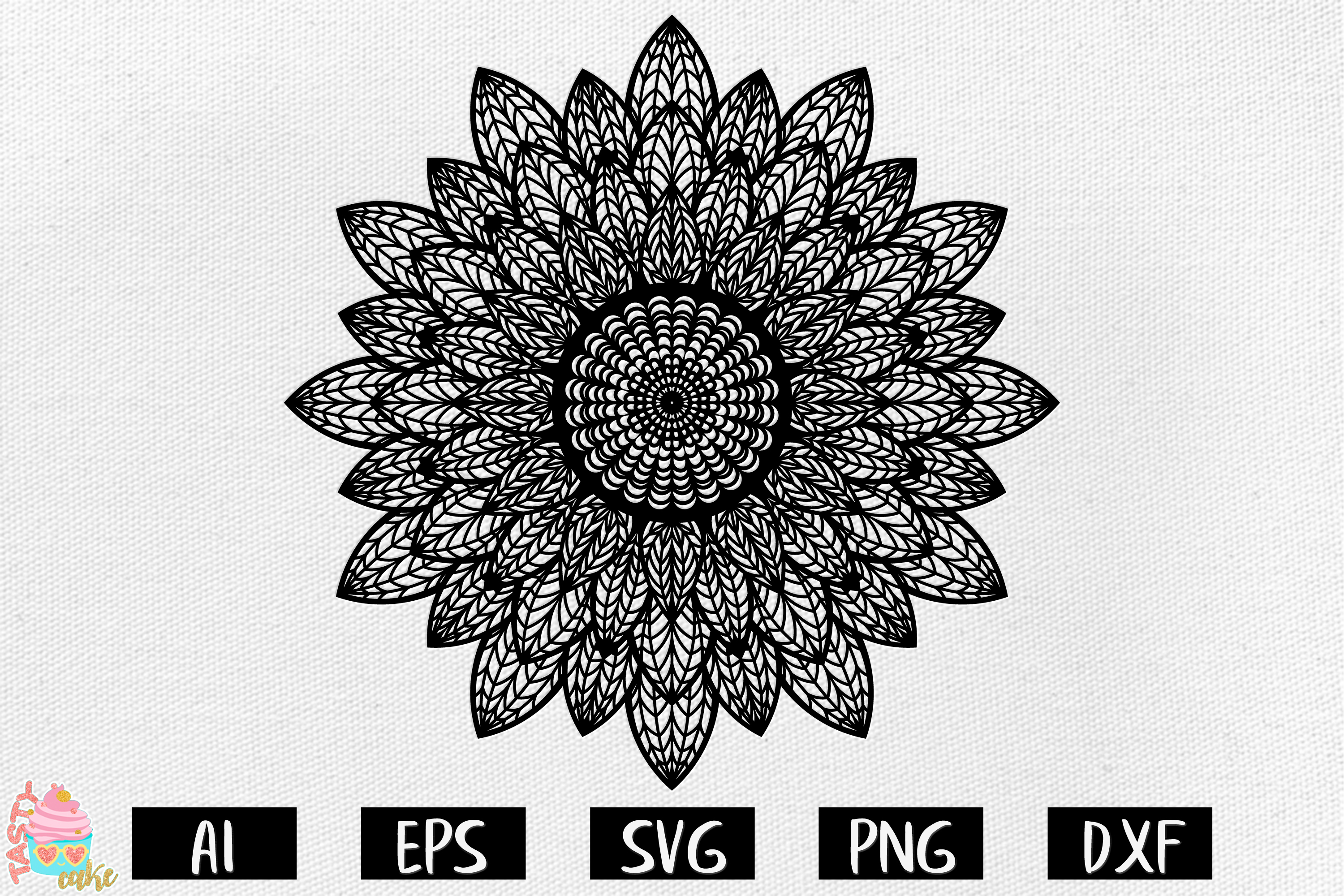 3D Sunflower Mandala SVG: A Stunning Floral Design for Your Creative Projects